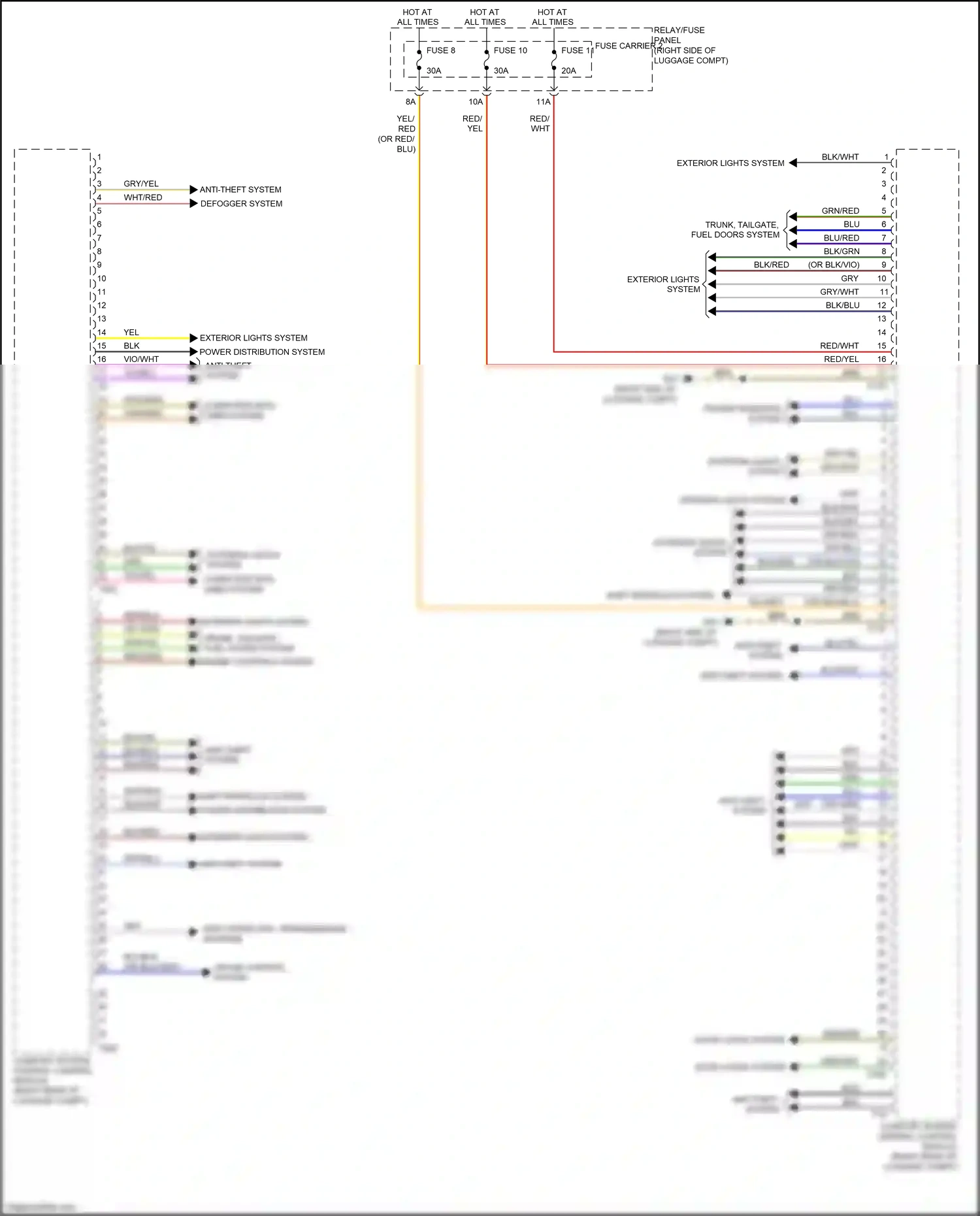 Wiring diagram yel/red for Audi RS5 8T facelift (2012-2016) (5 of 36)