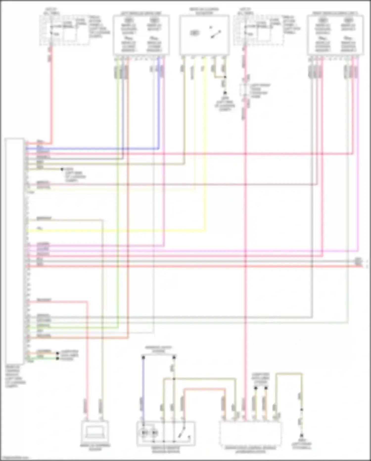 RS5 Audi F5 facelift (2019-2024): Trunk & fuel door release circuit (1 of 2)