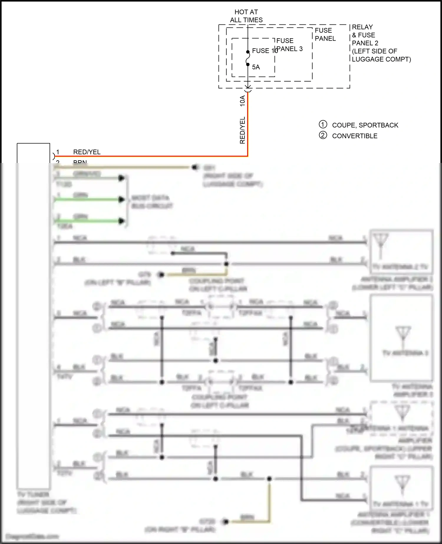 Wiring diagram blk for Audi RS5 F5 facelift (2019-2024) (20 of 97)