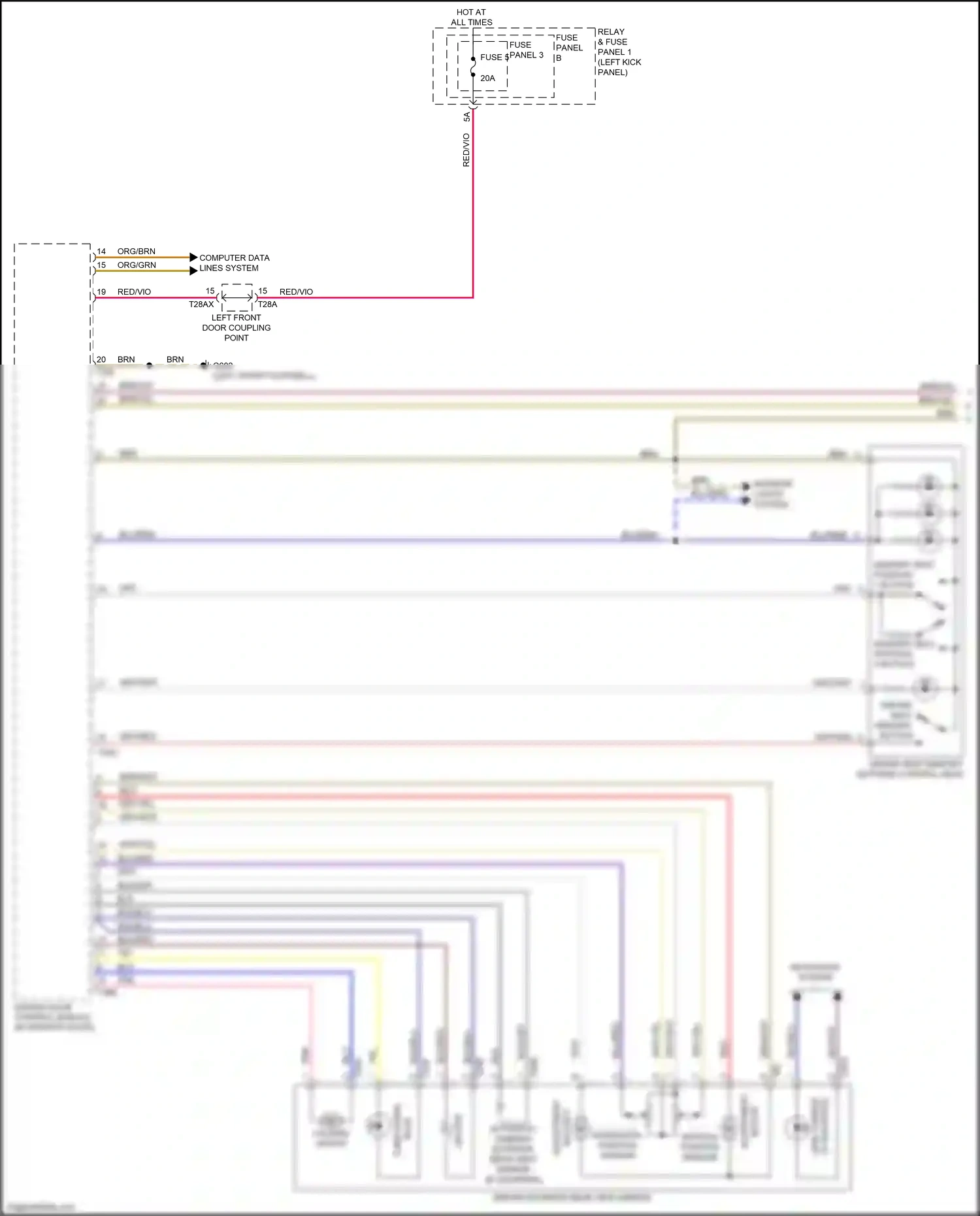 Wiring diagram blk/blu for Audi RS5 F5 facelift (2019-2024) (6 of 20)