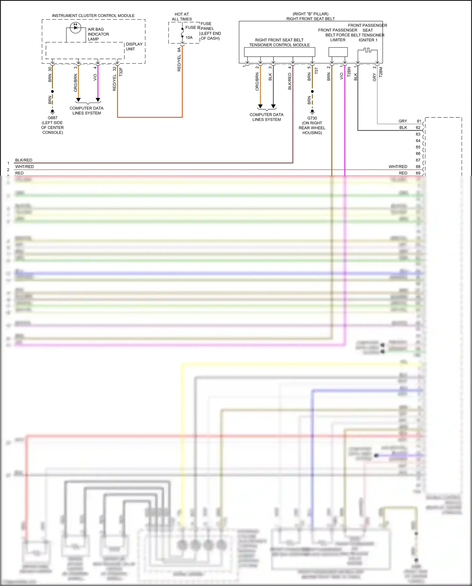Wiring diagram blu/vio for Audi RS5 F5 facelift (2019-2024) (6 of 9)