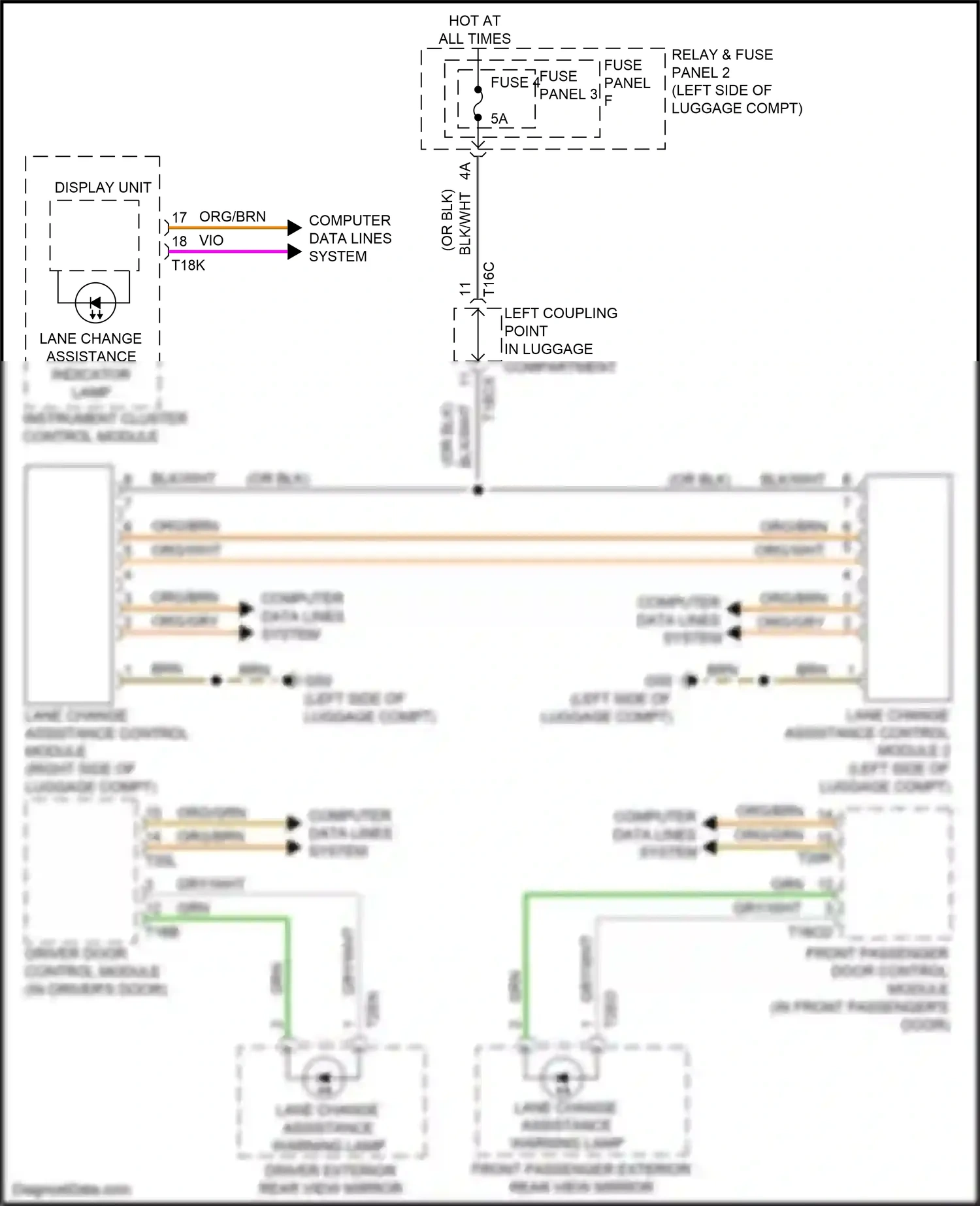 Wiring diagram computer data lines system for Audi RS5 F5 facelift (2019-2024) (96 of 108)