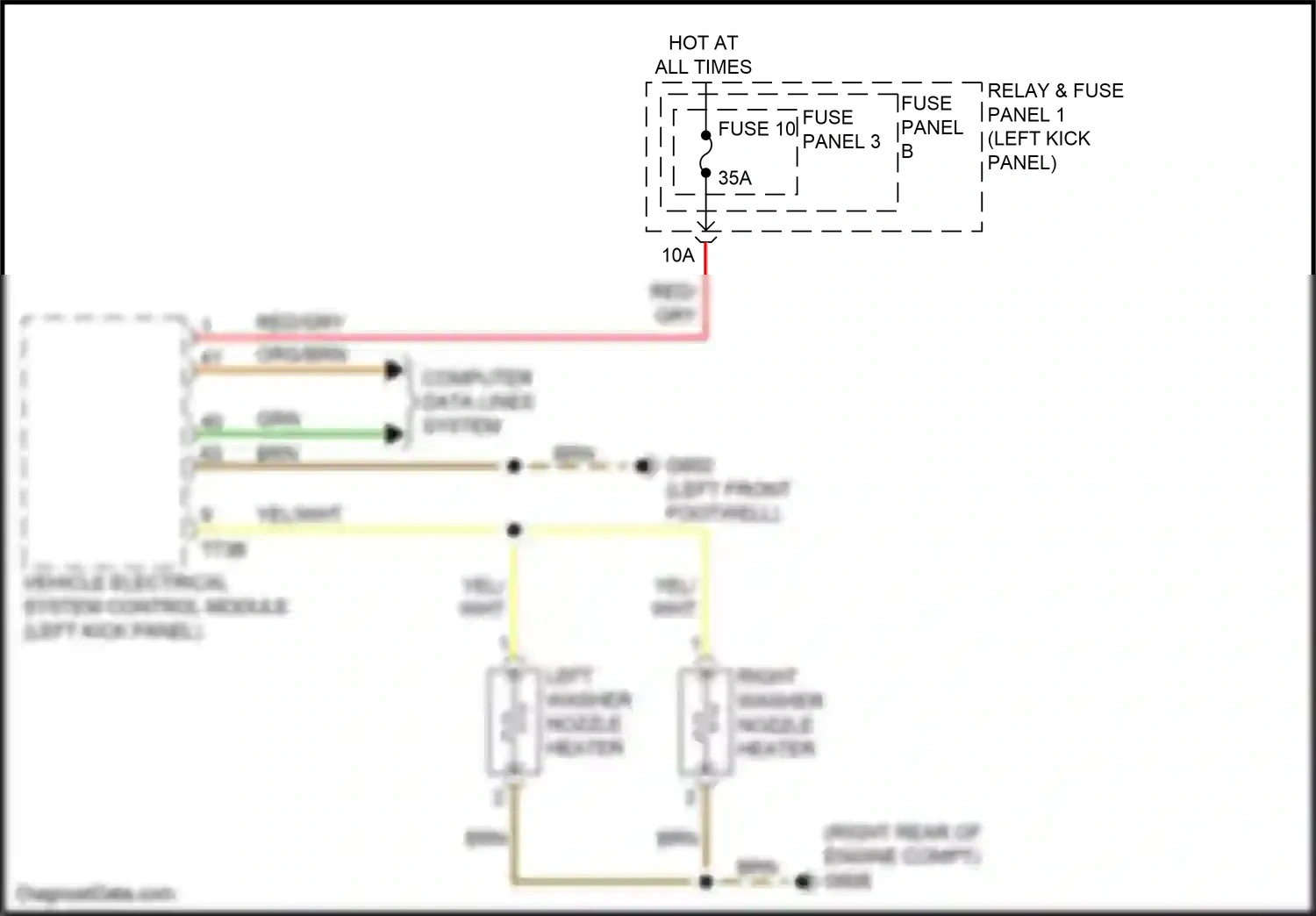Wiring diagram computer data lines system for Audi RS5 F5 facelift (2019-2024) (62 of 108)