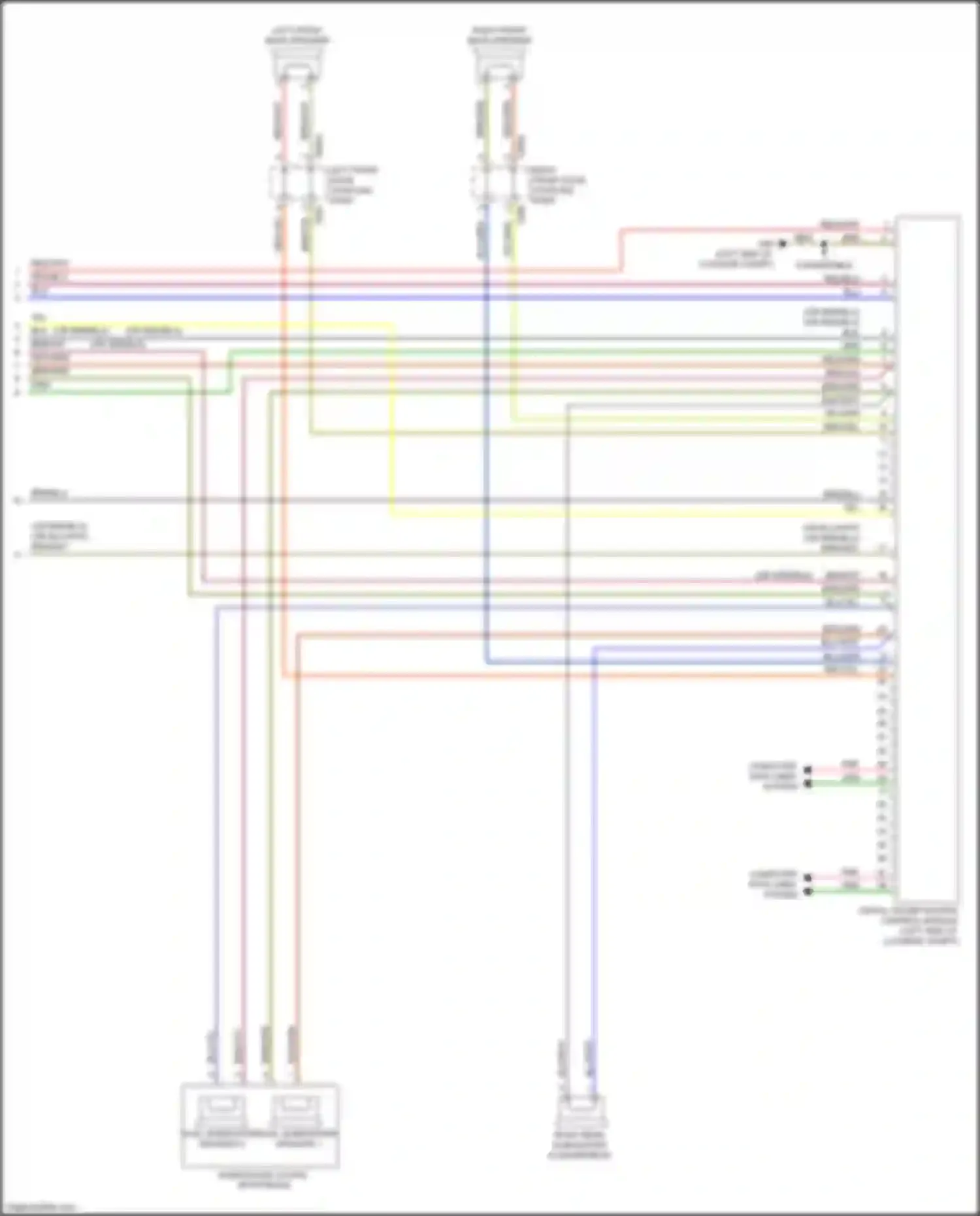 Wiring diagram digital sound system control module for Audi RS5 F5 facelift (2019-2024)