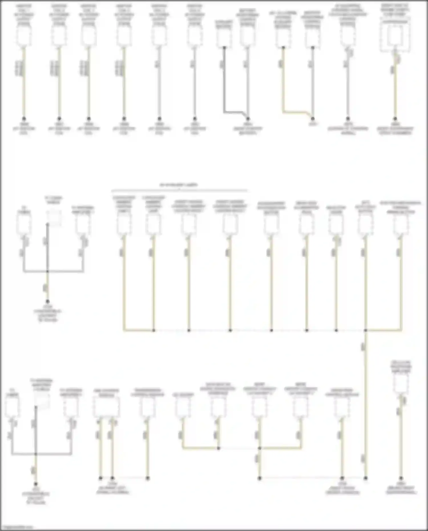 Wiring diagram cupholder ambient lighting lamp 2 for Audi RS5 F5 facelift (2019-2024) (3 of 3)