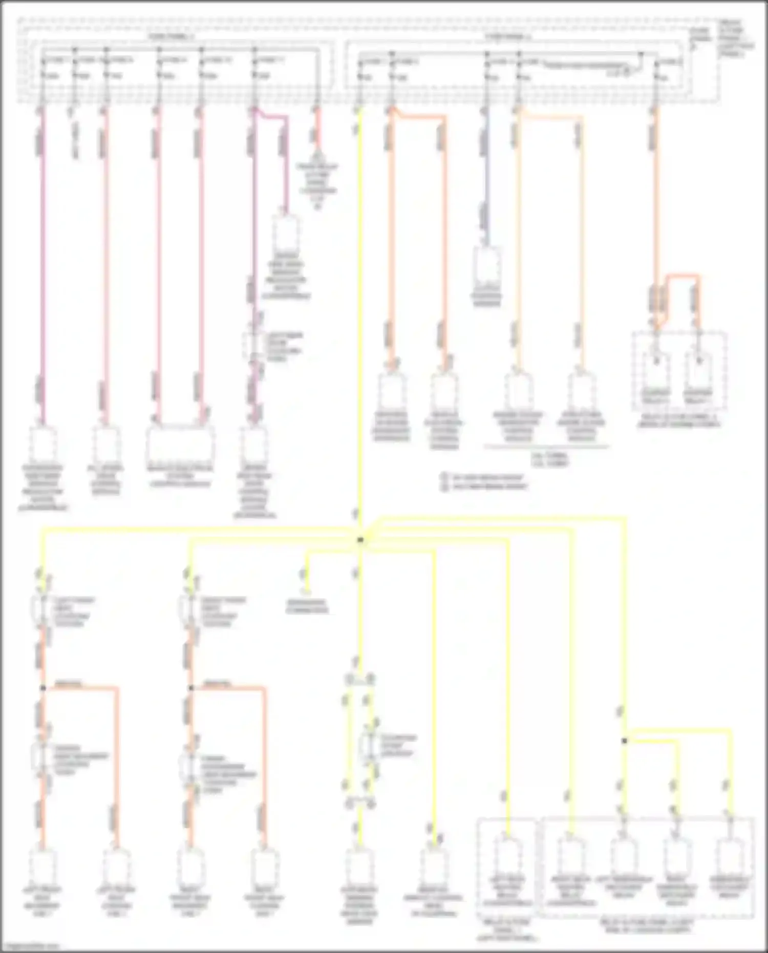Wiring diagram diagnostic connection for Audi RS5 F5 facelift (2019-2024) (4 of 4)