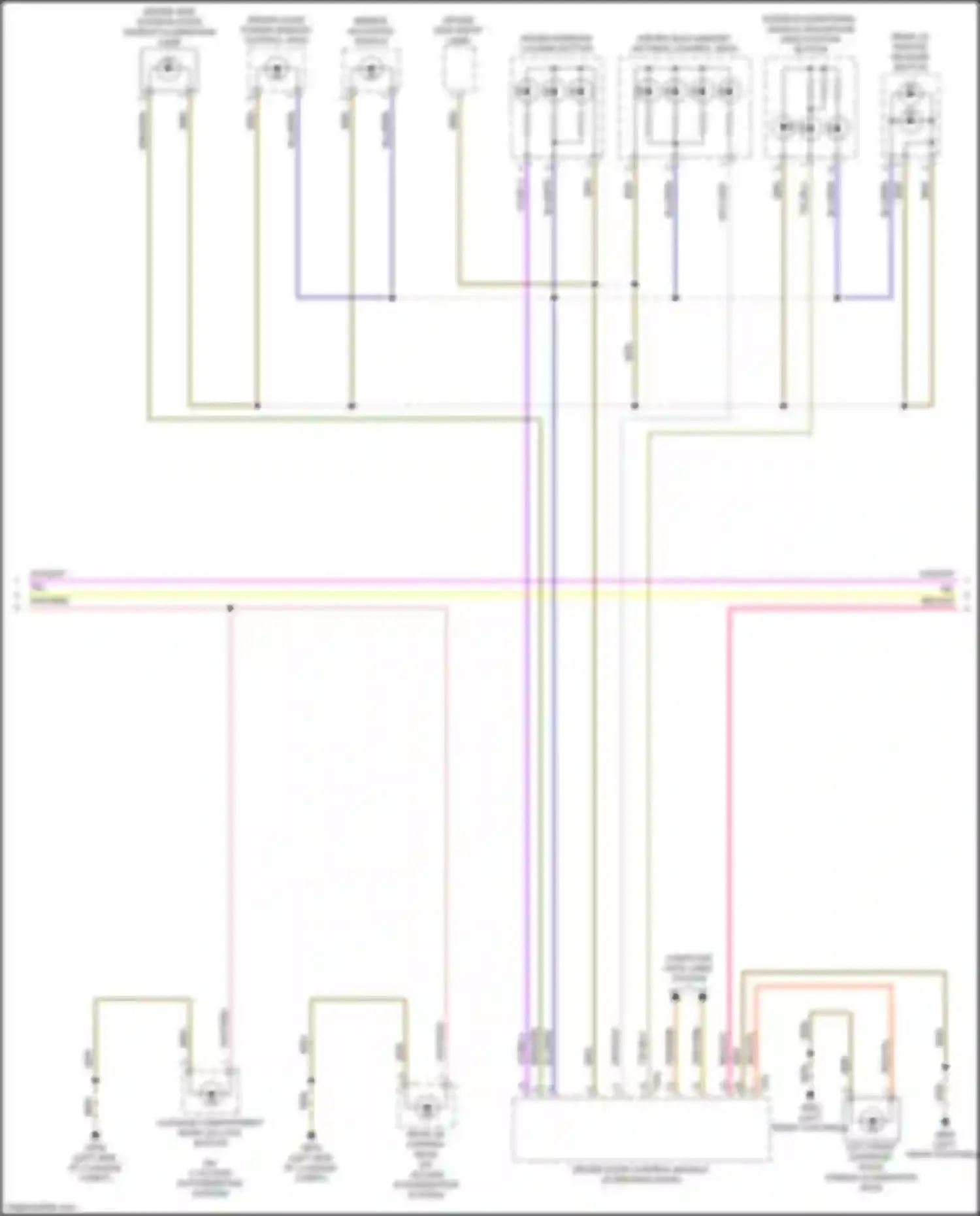 Wiring diagram driver seat memory settings control head for Audi RS5 F5 facelift (2019-2024)