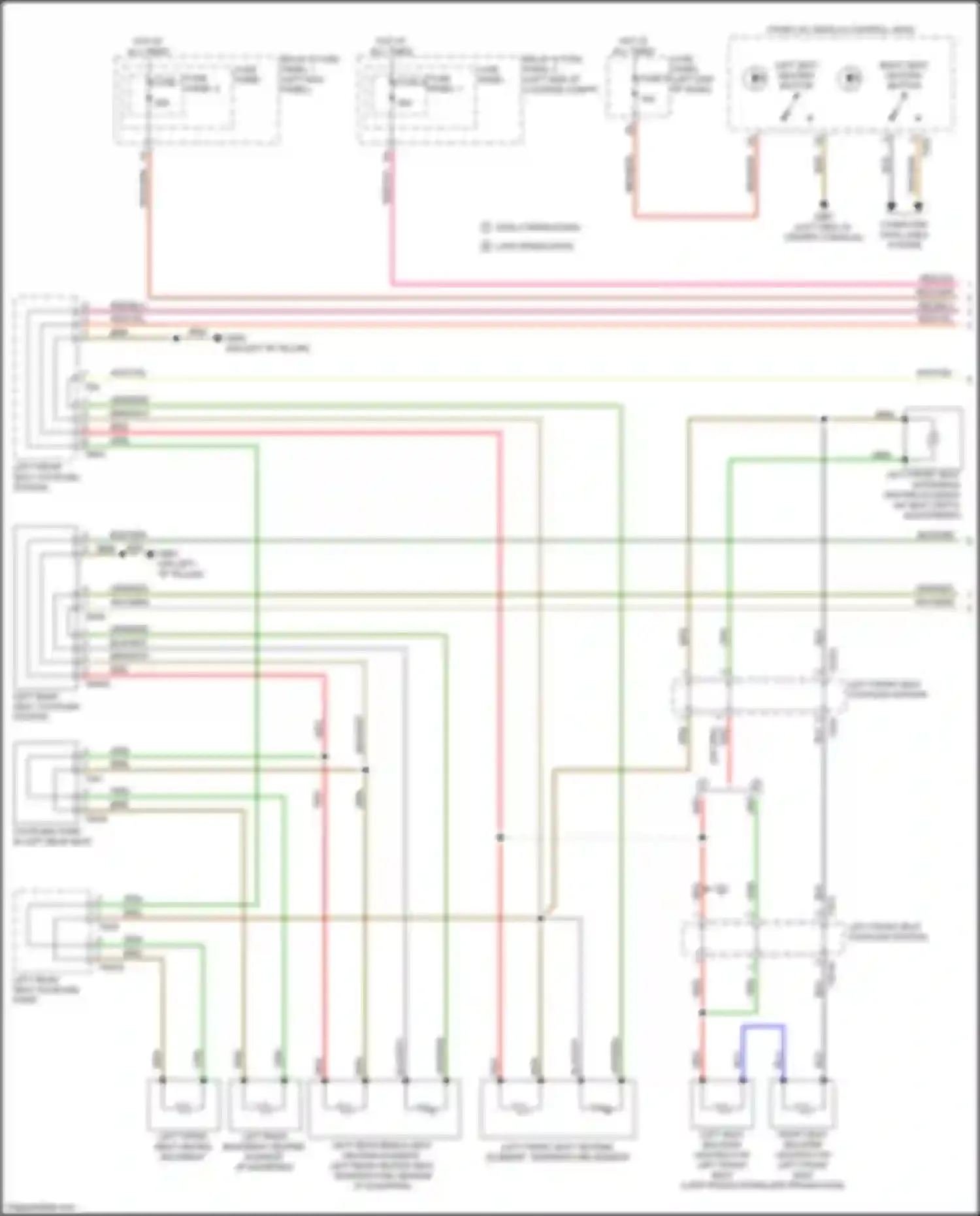 Wiring diagram front a/c display control head for Audi RS5 F5 facelift (2019-2024)