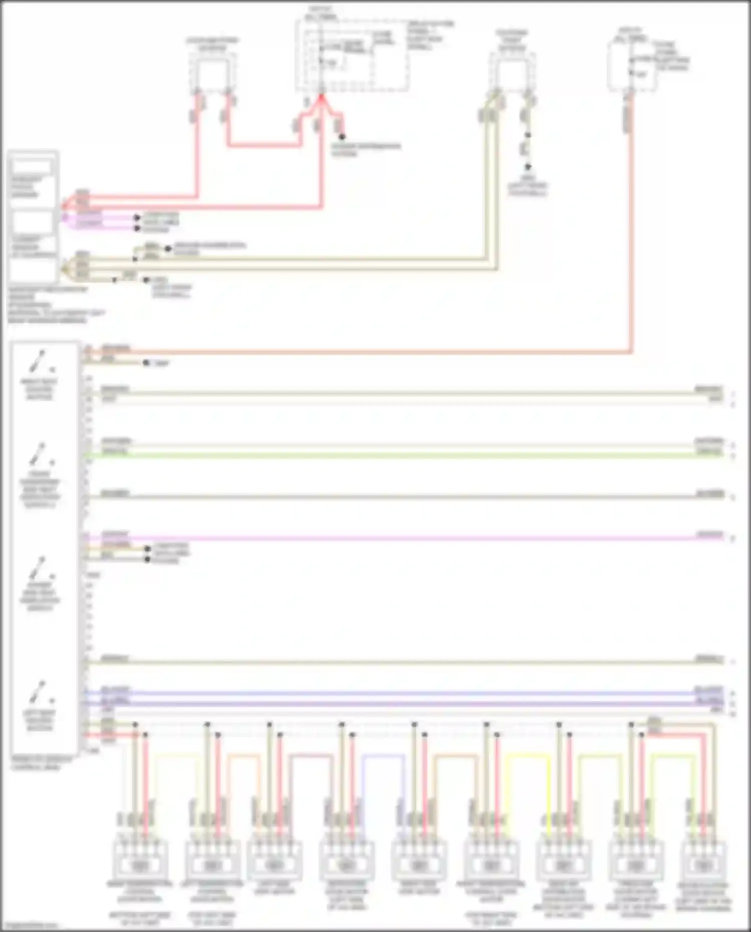 Wiring diagram fuse panel 2 for Audi RS5 F5 facelift (2019-2024) (22 of 35)