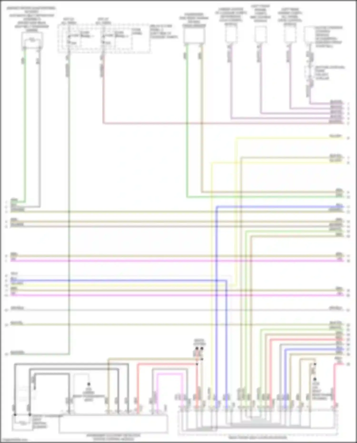 Wiring diagram fuse panel 3 for Audi RS5 F5 facelift (2019-2024) (38 of 46)