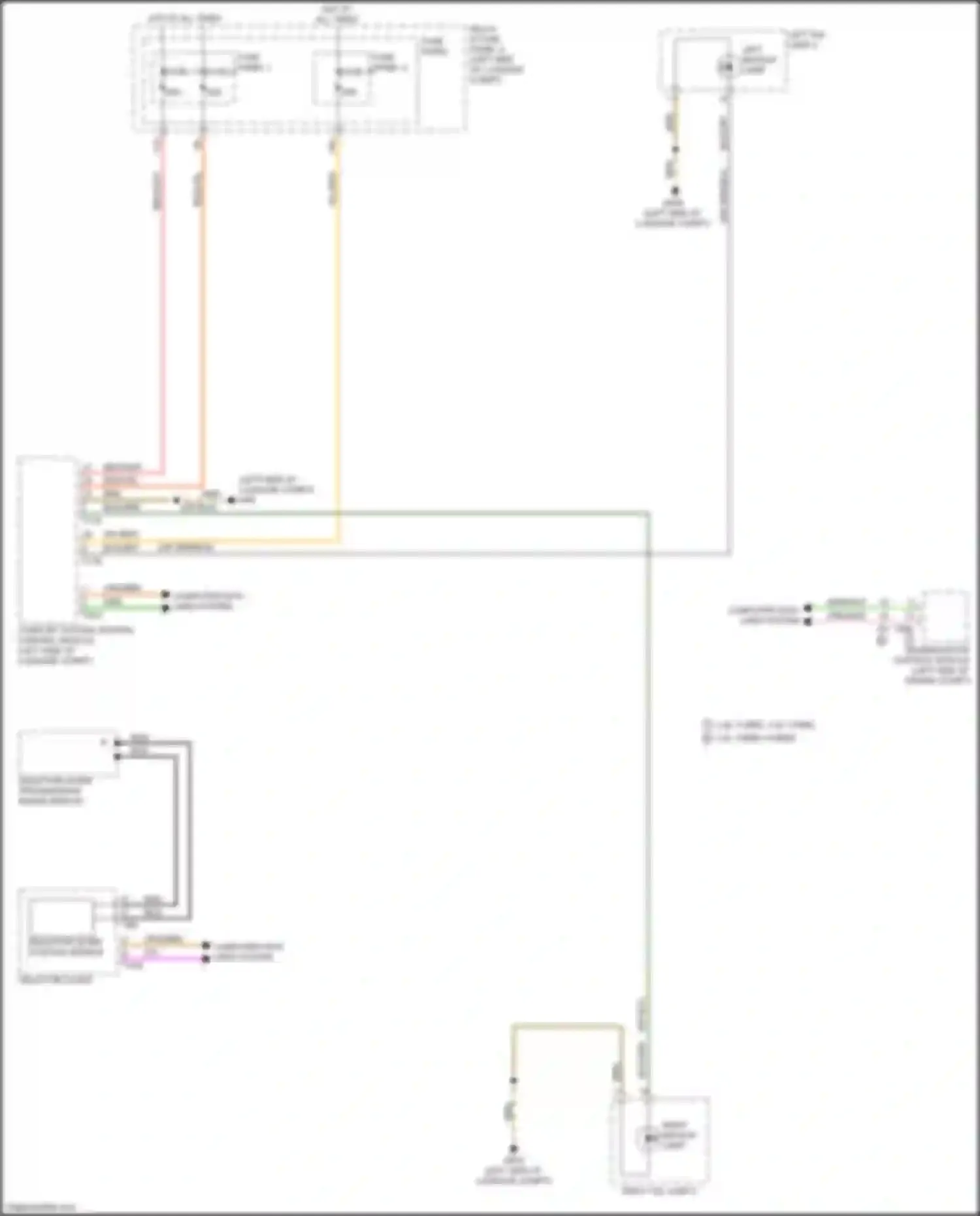 Wiring diagram fuse panel 3 for Audi RS5 F5 facelift (2019-2024) (21 of 46)