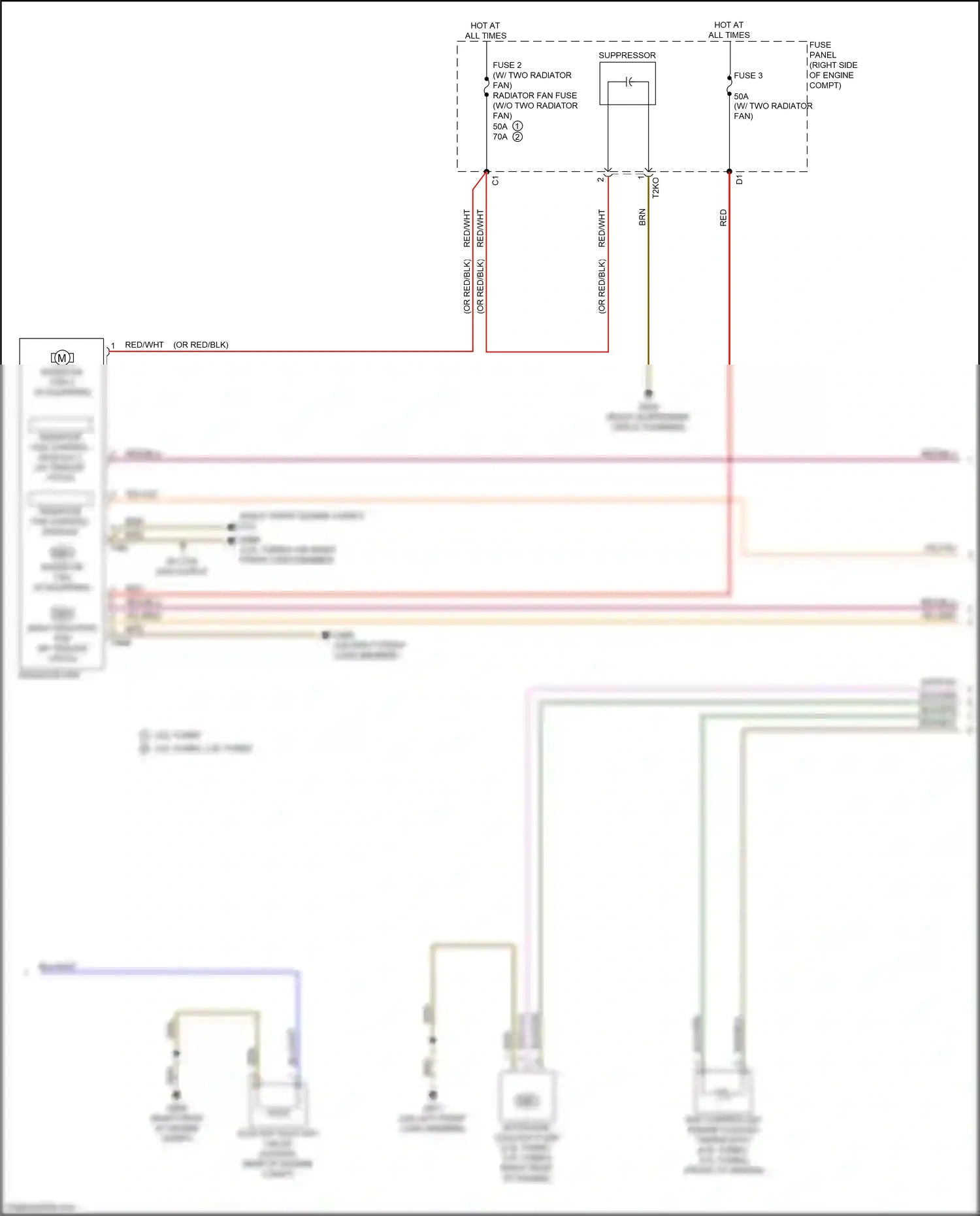Wiring diagram fuse panel a for Audi RS5 F5 facelift (2019-2024) (1 of 7)