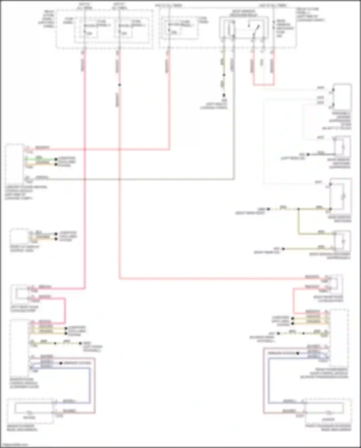 Wiring diagram fuse panel b for Audi RS5 F5 facelift (2019-2024) (59 of 68)