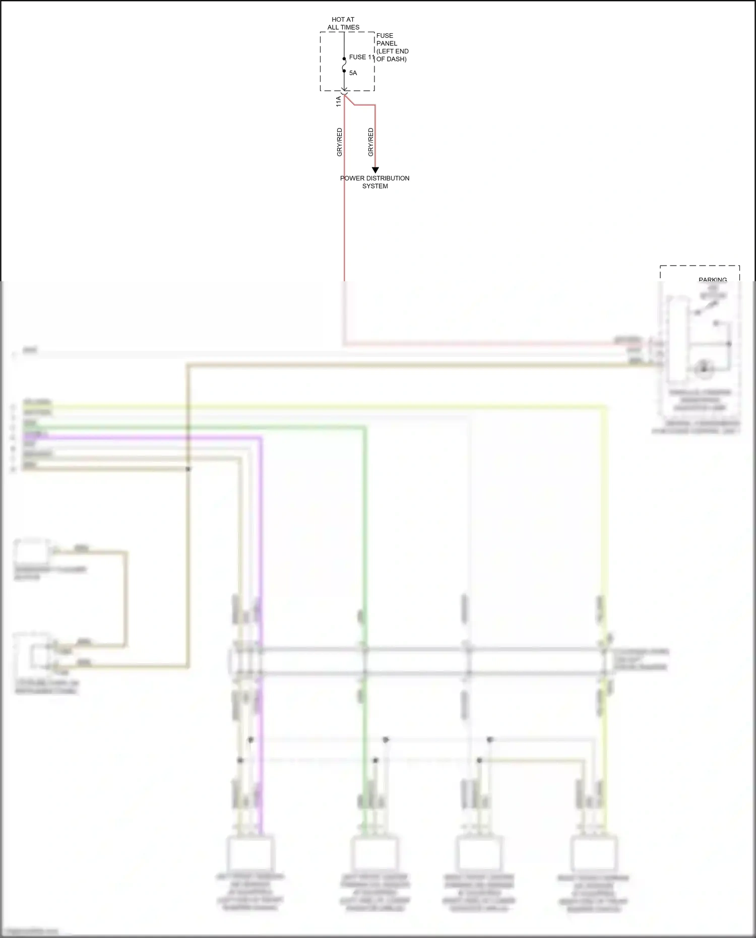 Wiring diagram fuse panel c for Audi RS5 F5 facelift (2019-2024) (27 of 30)