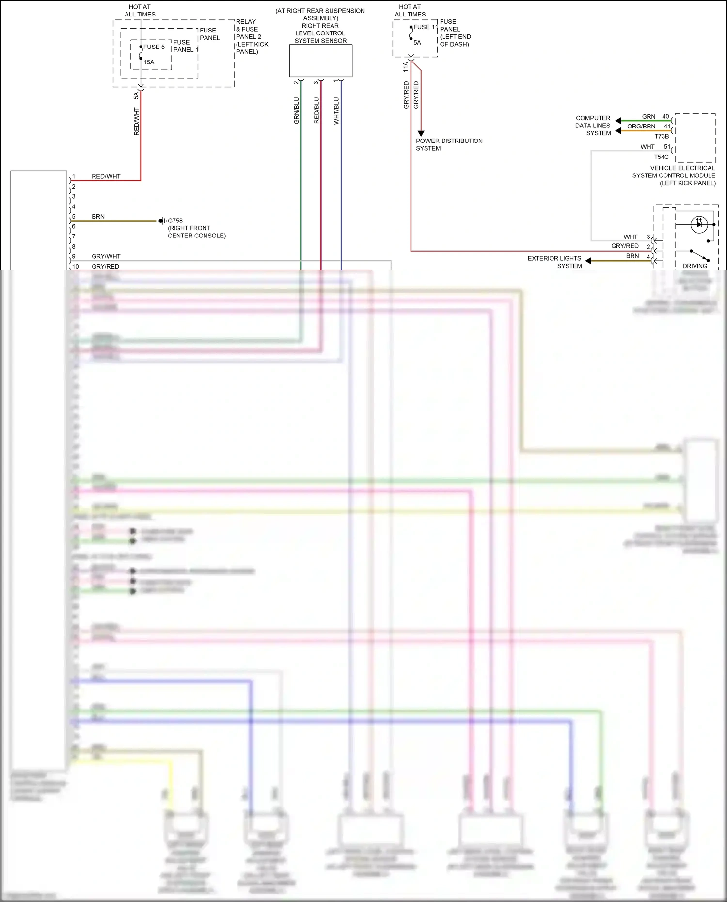 Wiring diagram fuse panel f for Audi RS5 F5 facelift (2019-2024) (24 of 34)