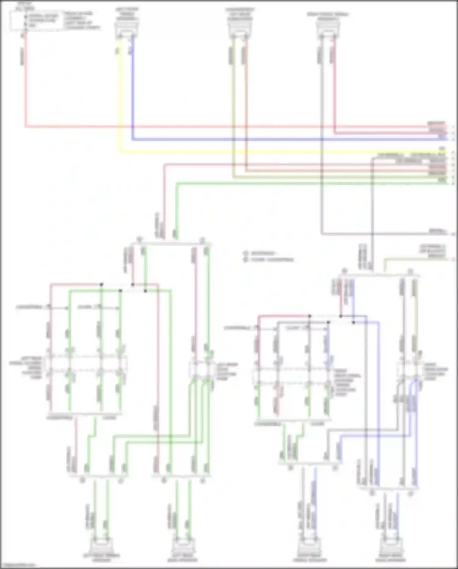 Wiring diagram left front treble speaker 2 for Audi RS5 F5 facelift (2019-2024)