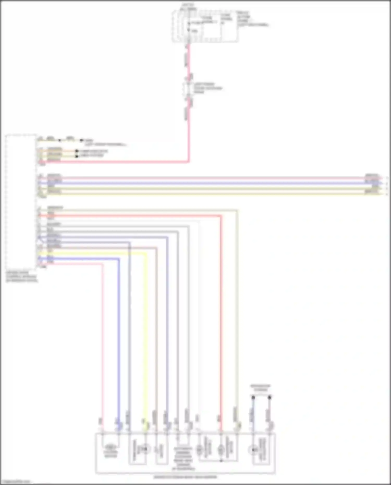 Wiring diagram driver seat memory settings control head for Audi RS5 F5 facelift (2019-2024)