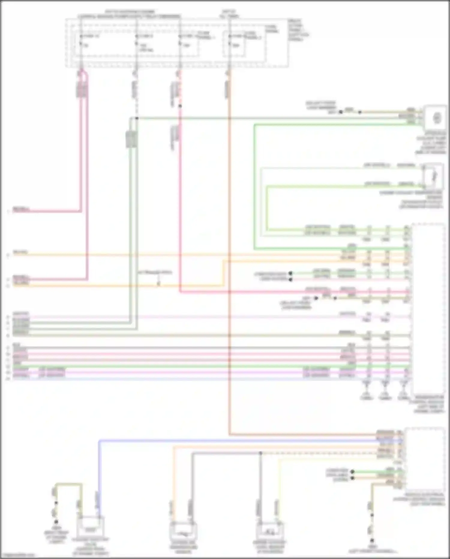 Wiring diagram engine coolant level sensor for Audi RS5 F5 facelift (2019-2024)