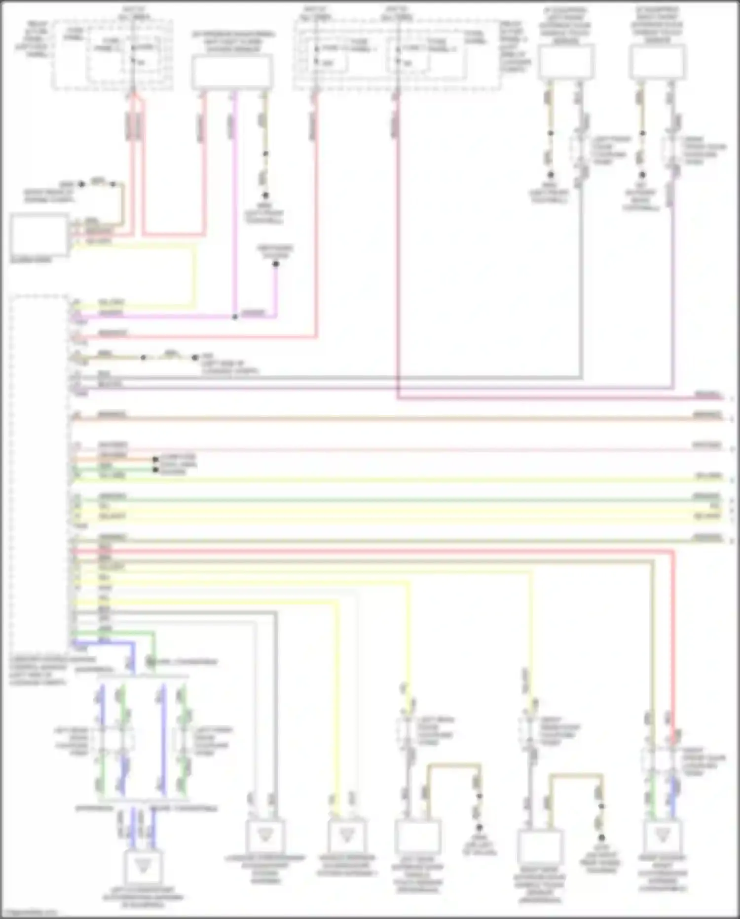 Wiring diagram fuse panel 2 for Audi RS5 F5 facelift (2019-2024)