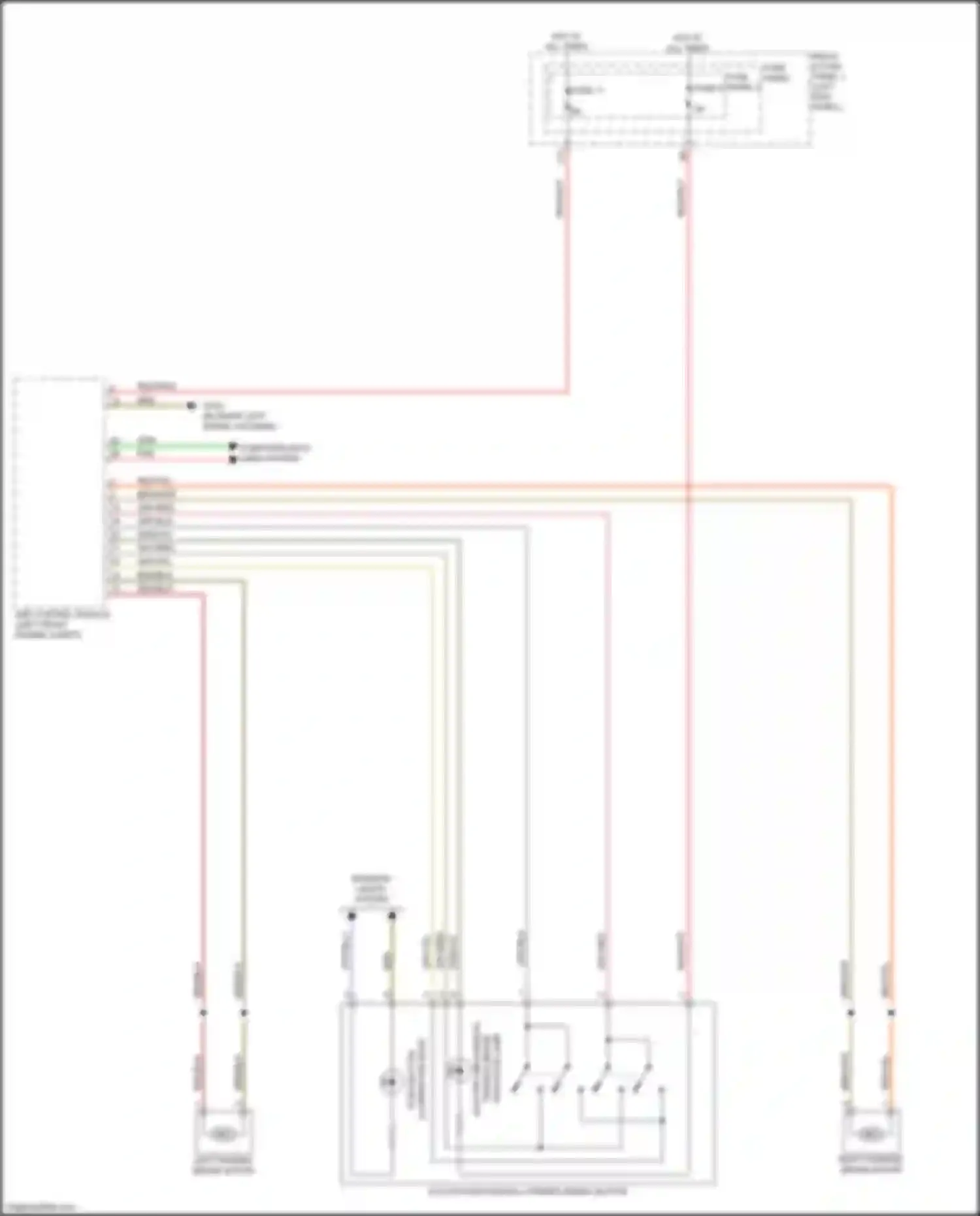 Wiring diagram push button for Audi RS5 F5 facelift (2019-2024)