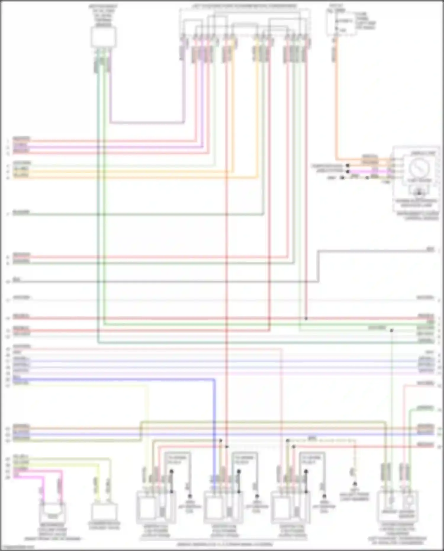 Wiring diagram oxygen sensor 2 after catalytic converter for Audi RS5 F5 facelift (2019-2024)