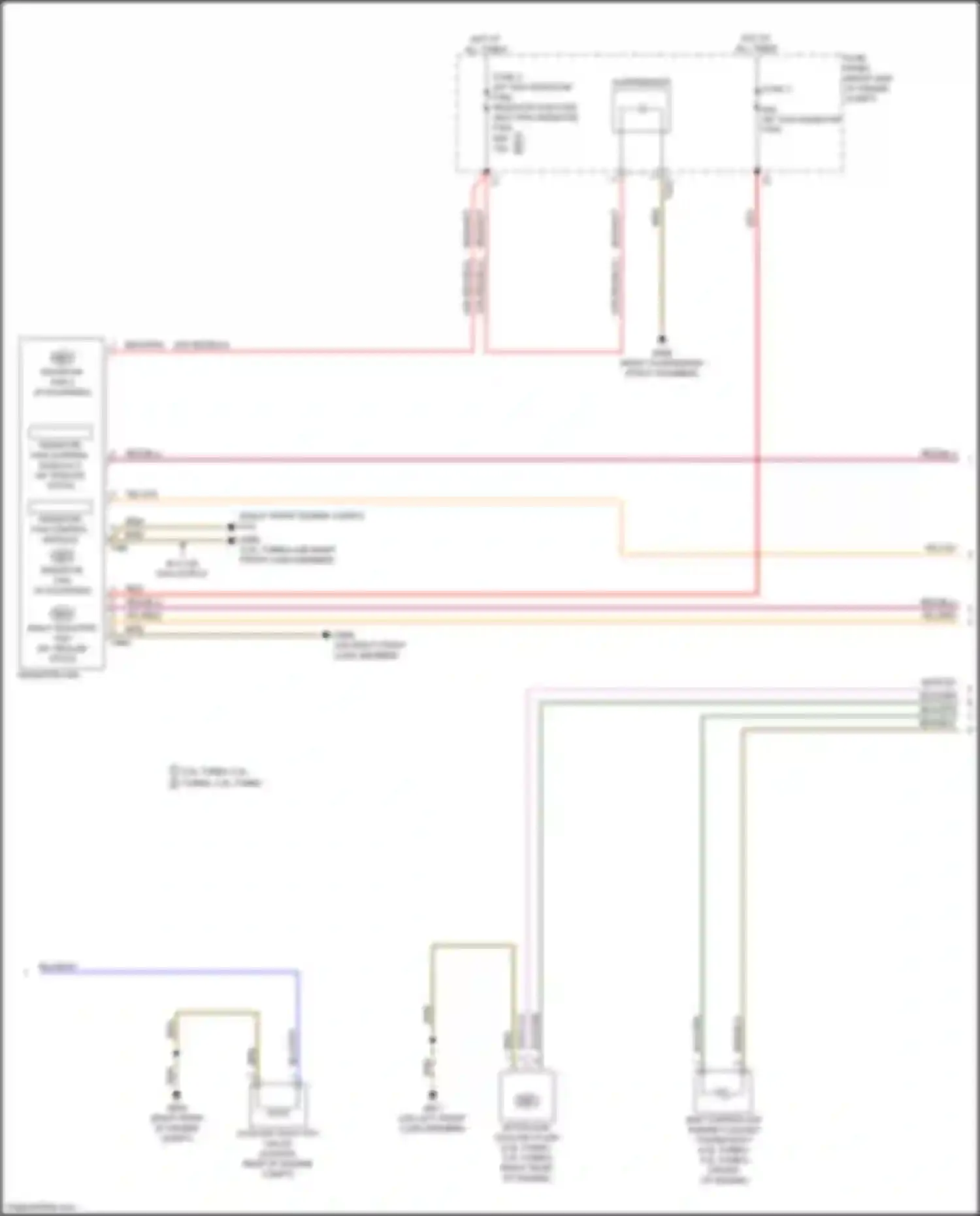 Wiring diagram w/ low fan output for Audi RS5 F5 facelift (2019-2024)