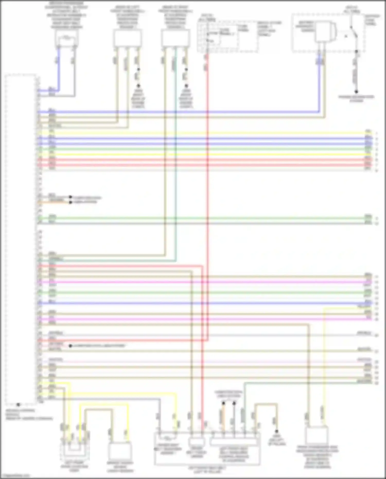 Wiring diagram battery interrupt igniter for Audi RS5 F5 facelift (2019-2024)