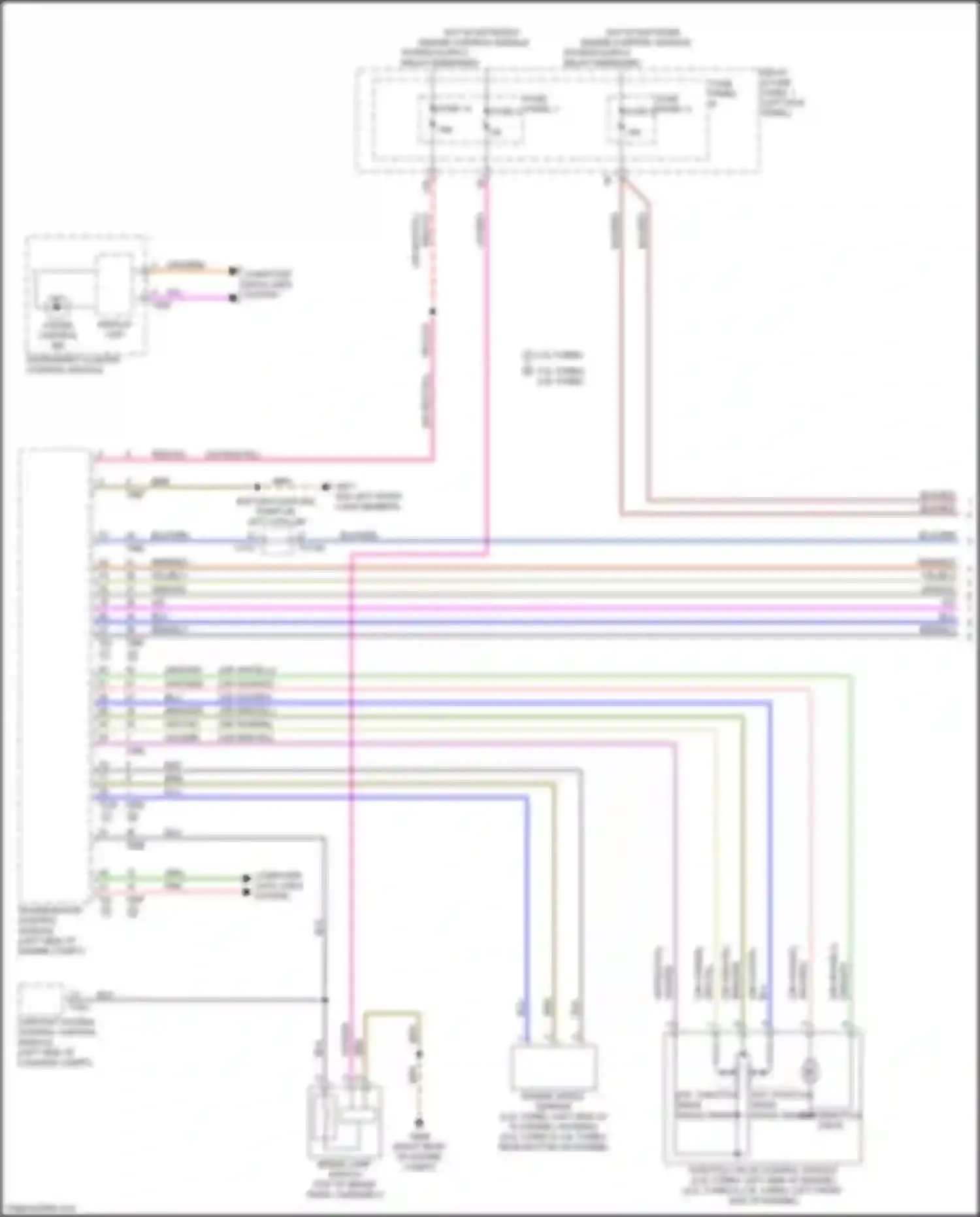 Wiring diagram throttle valve control module for Audi RS5 F5 facelift (2019-2024)
