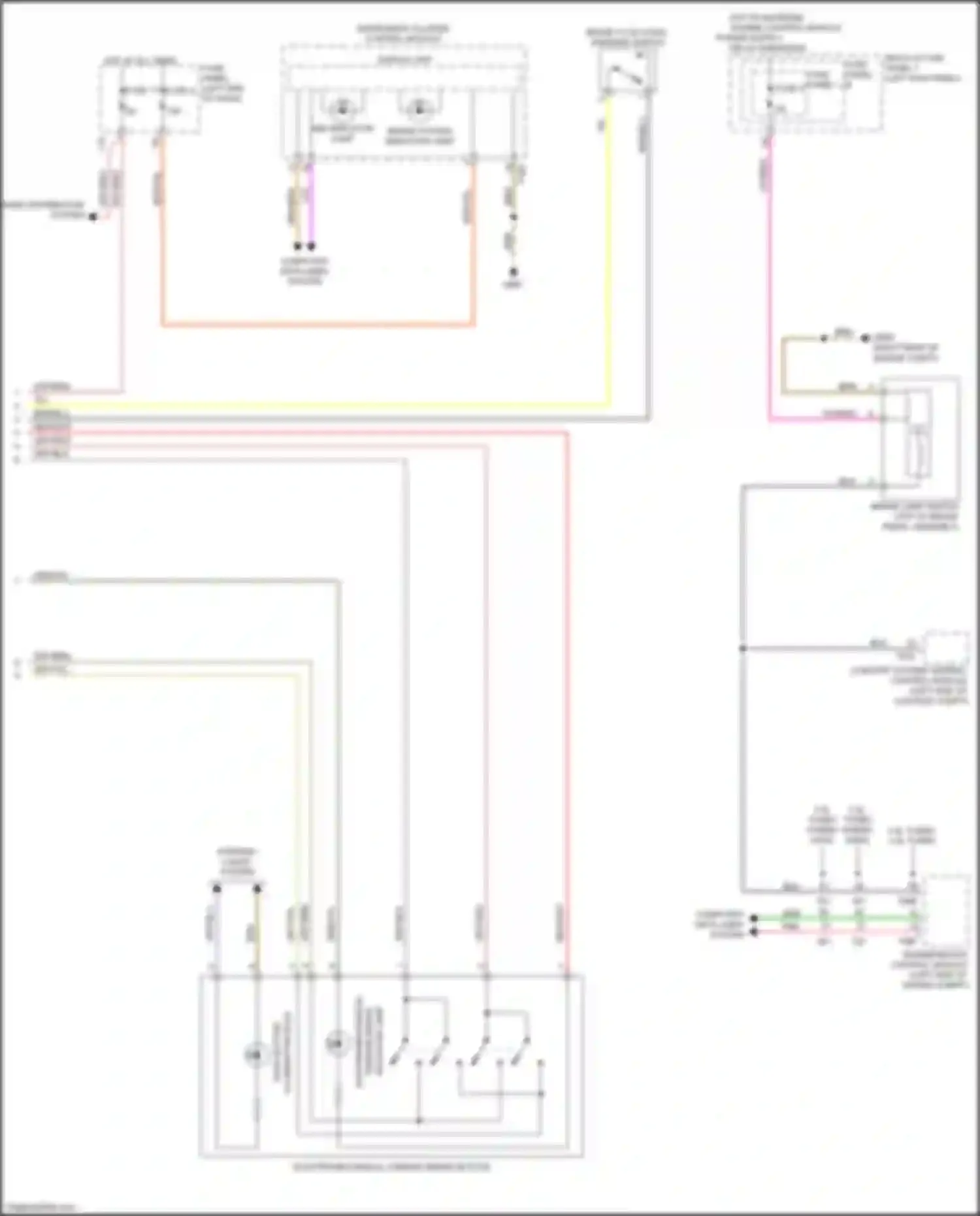 Wiring diagram abs indicator lamp for Audi RS5 F5 facelift (2019-2024)