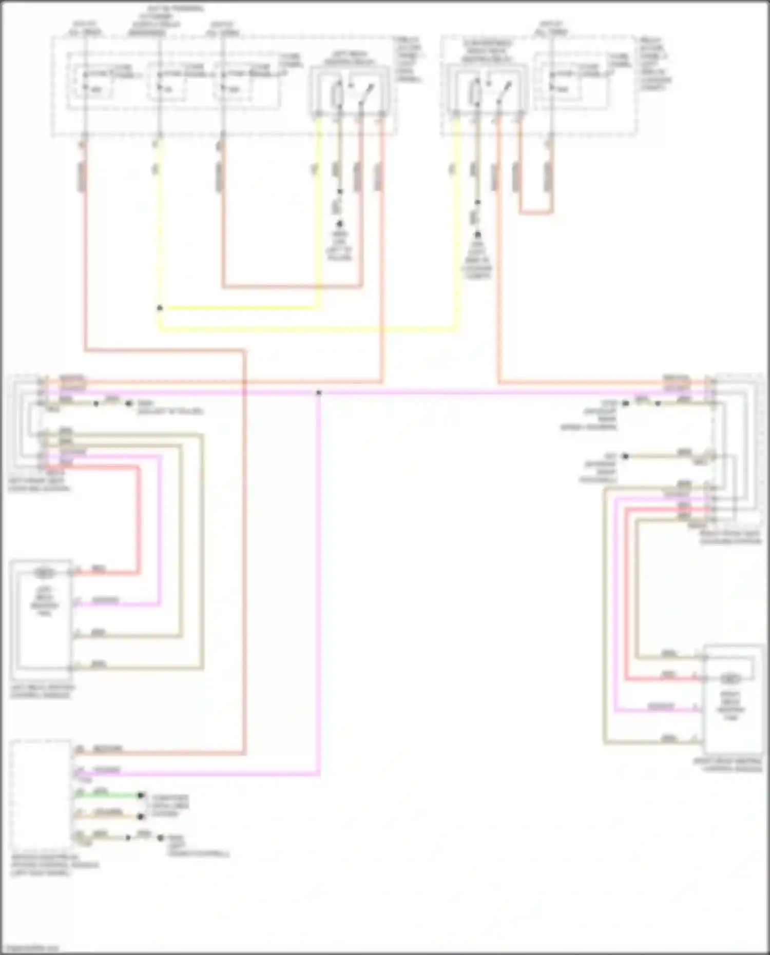 Wiring diagram fuse panel 5 for Audi RS5 F5 facelift (2019-2024)
