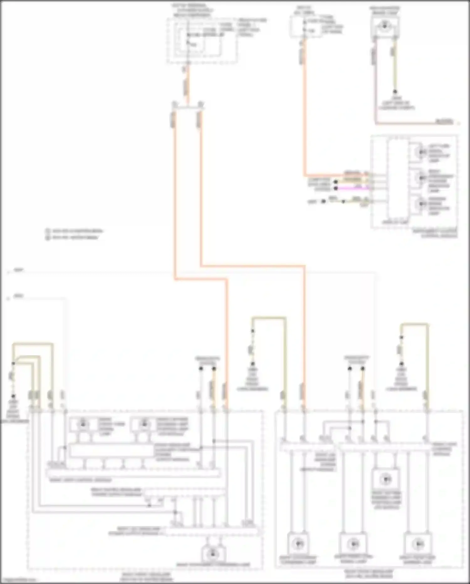 Wiring diagram right led headlamp power output module 1 for Audi RS5 F5 facelift (2019-2024)