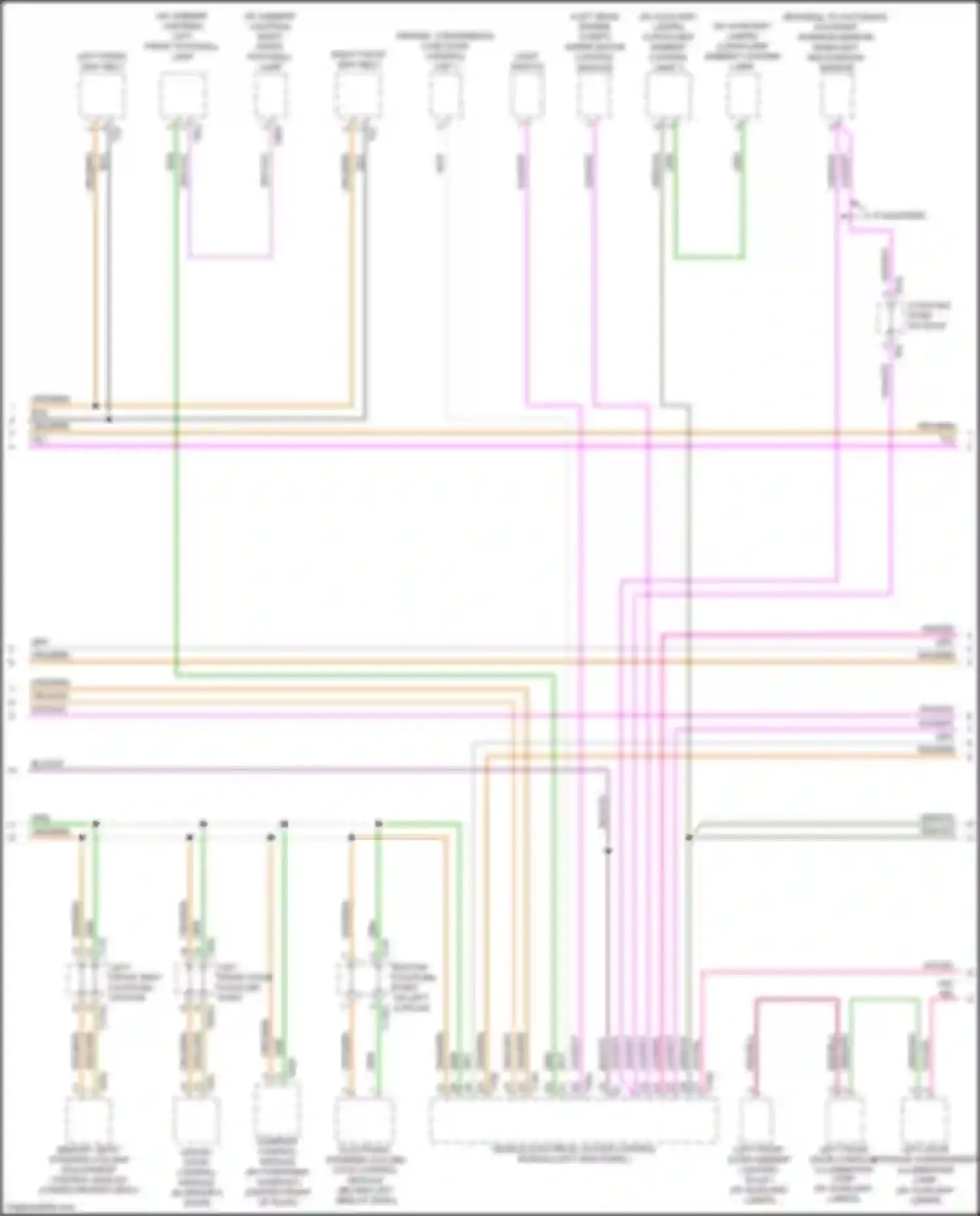 Wiring diagram rain/light recognition sensor for Audi RS5 F5 facelift (2019-2024)