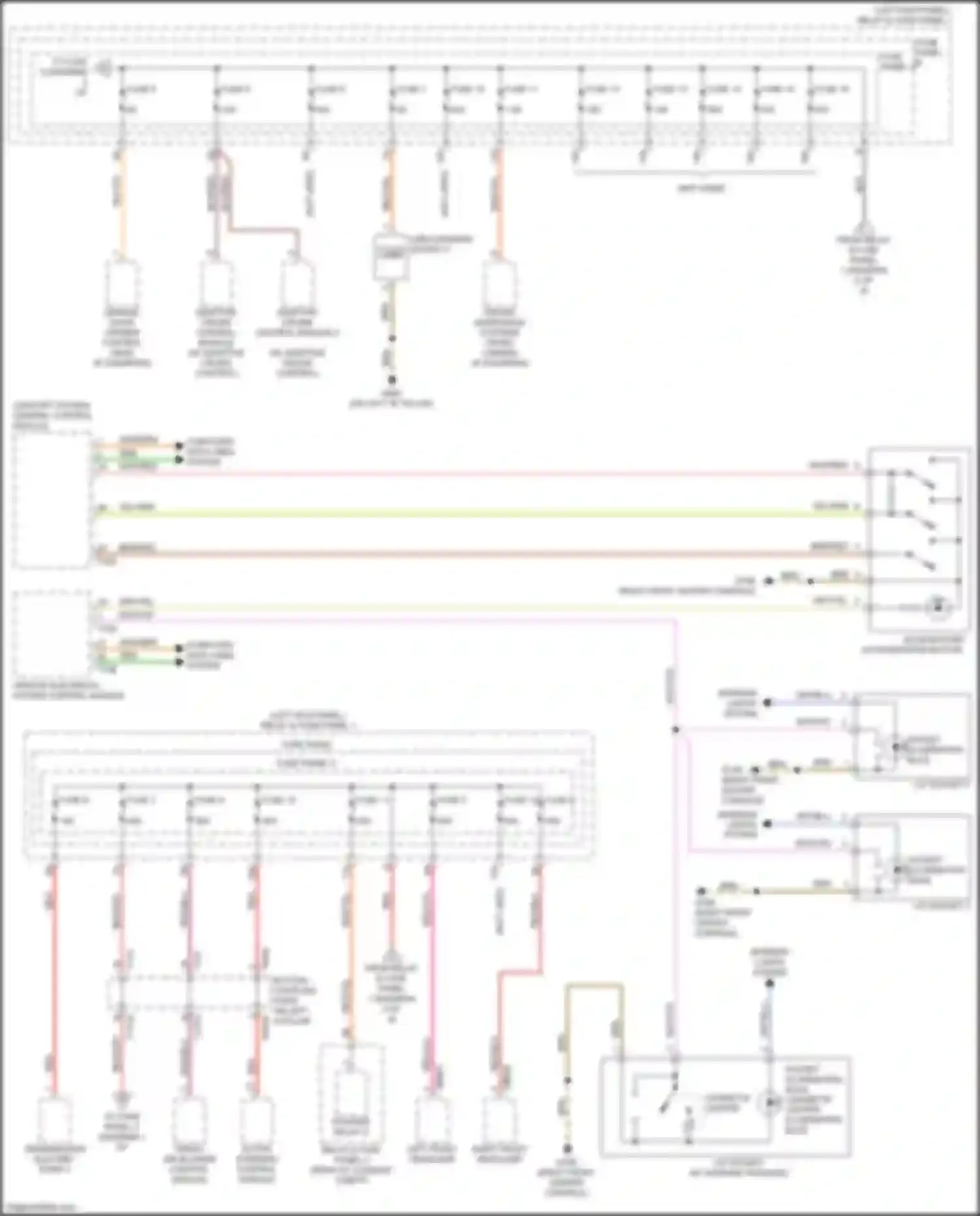Wiring diagram socket illumination bulb for Audi RS5 F5 facelift (2019-2024)