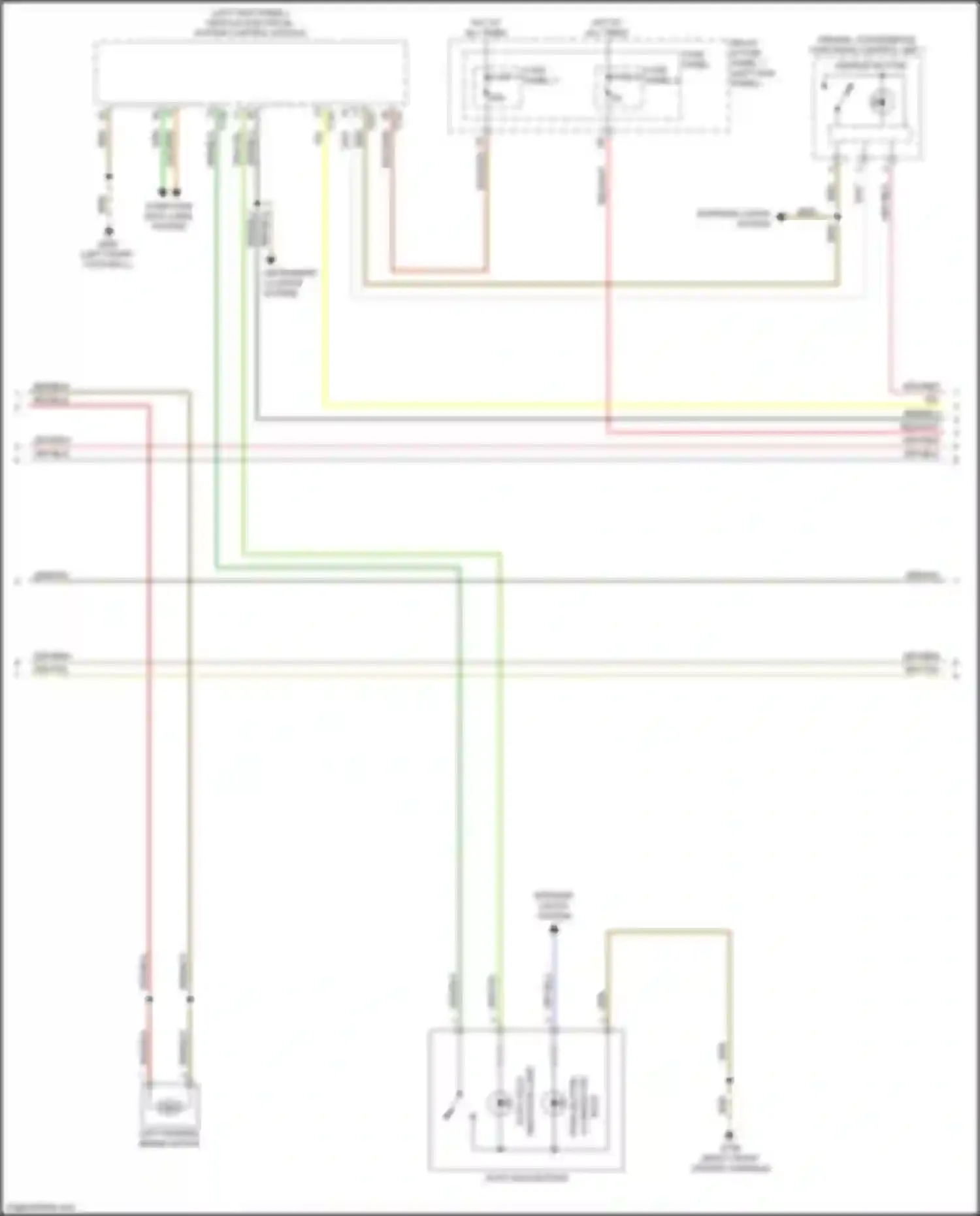 Wiring diagram asr/esp button for Audi RS5 F5 facelift (2019-2024)