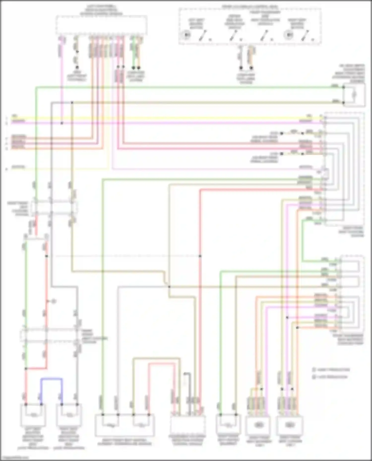Wiring diagram front a/c display control head for Audi RS5 F5 facelift (2019-2024)