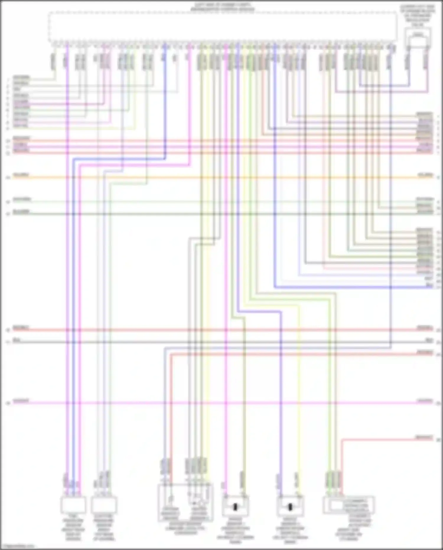 Wiring diagram oxygen sensor 2 before catalytic converter for Audi RS5 F5 facelift (2019-2024)