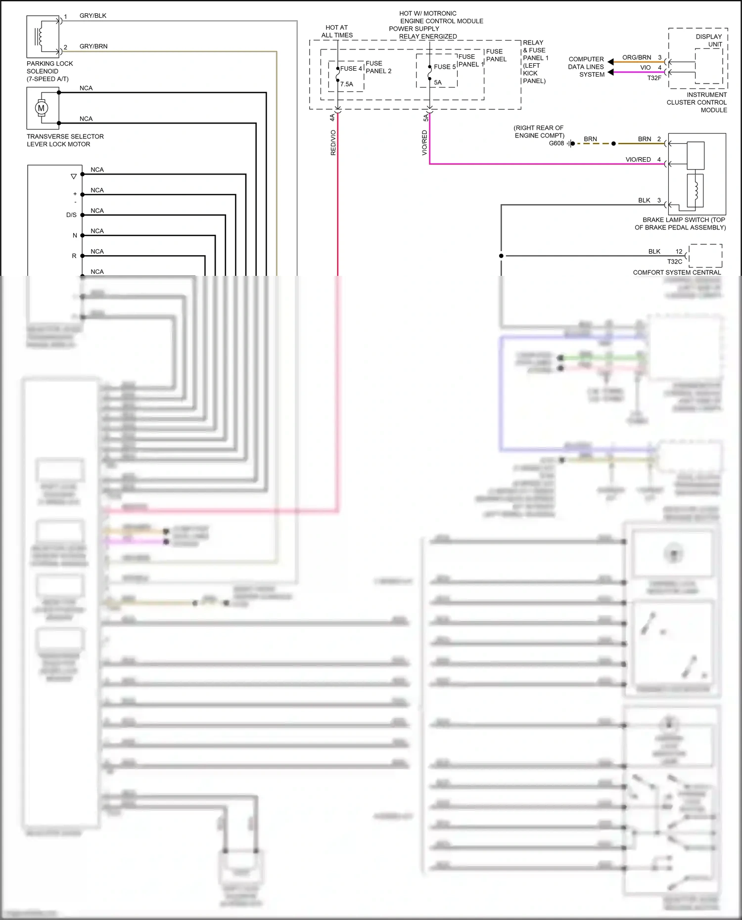 Wiring diagram nca for Audi RS5 F5 facelift (2019-2024) (26 of 33)