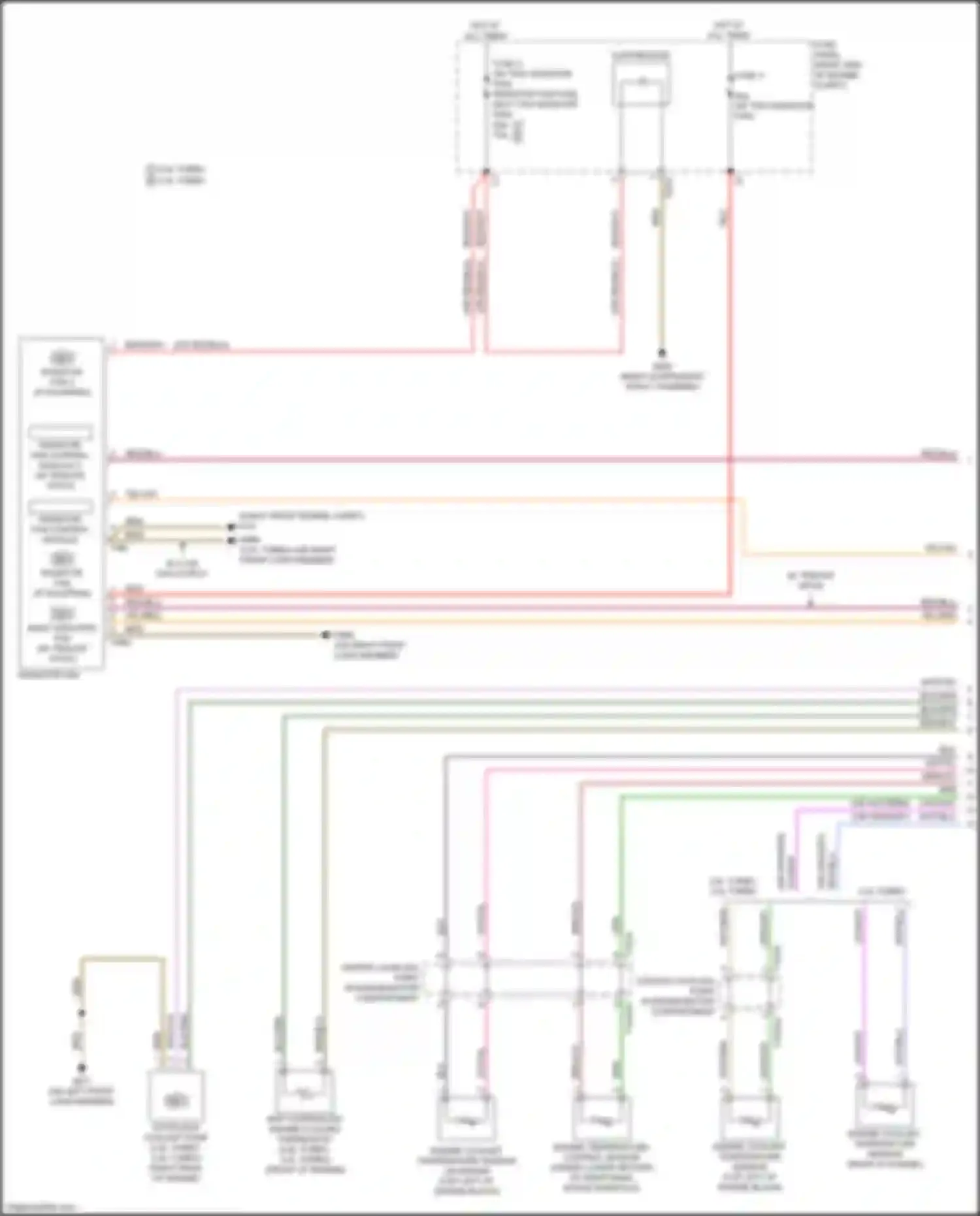 Wiring diagram radiator fan fuse for Audi RS5 F5 facelift (2019-2024) (3 of 4)