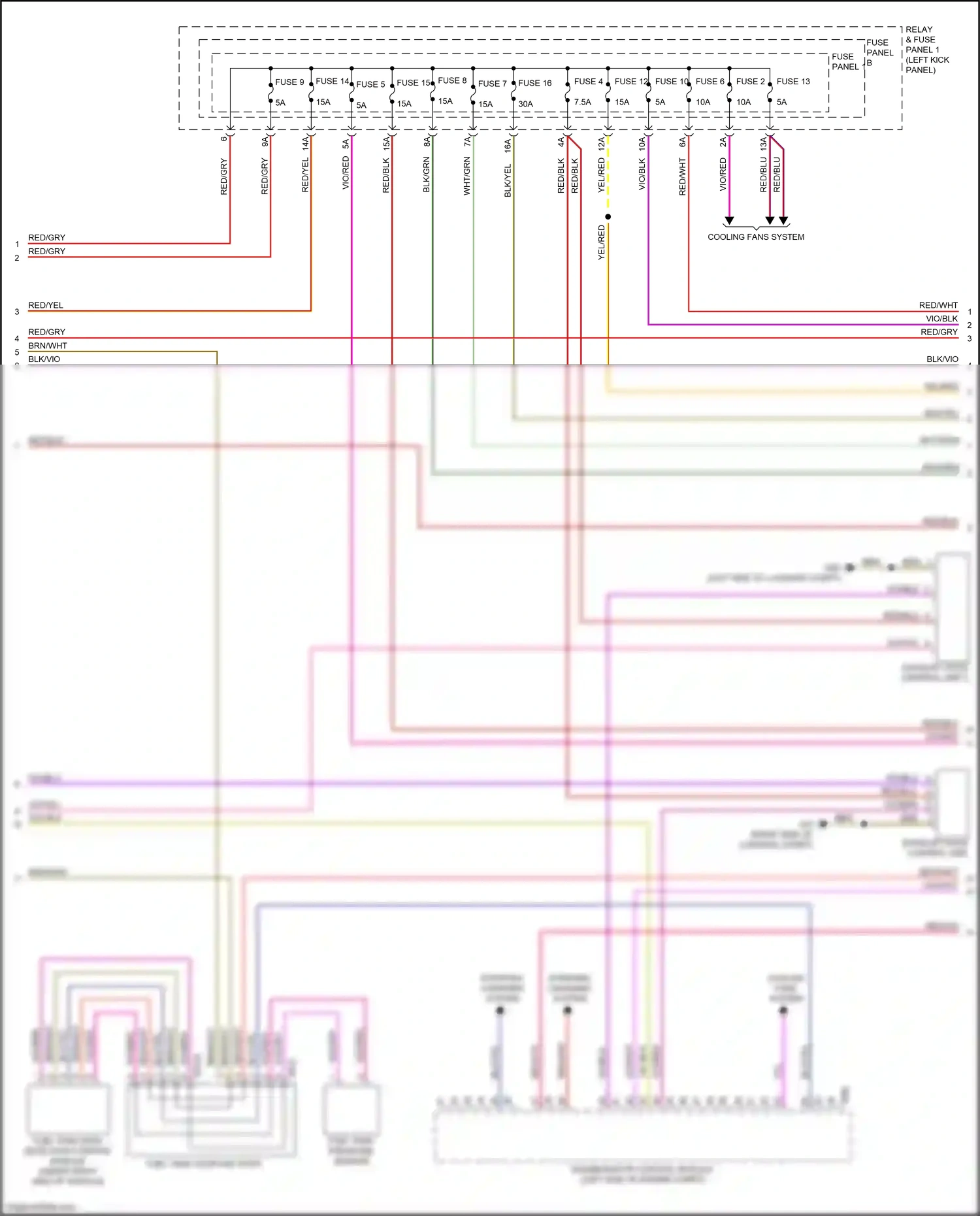 Wiring diagram red/blu for Audi RS5 F5 facelift (2019-2024) (39 of 40)