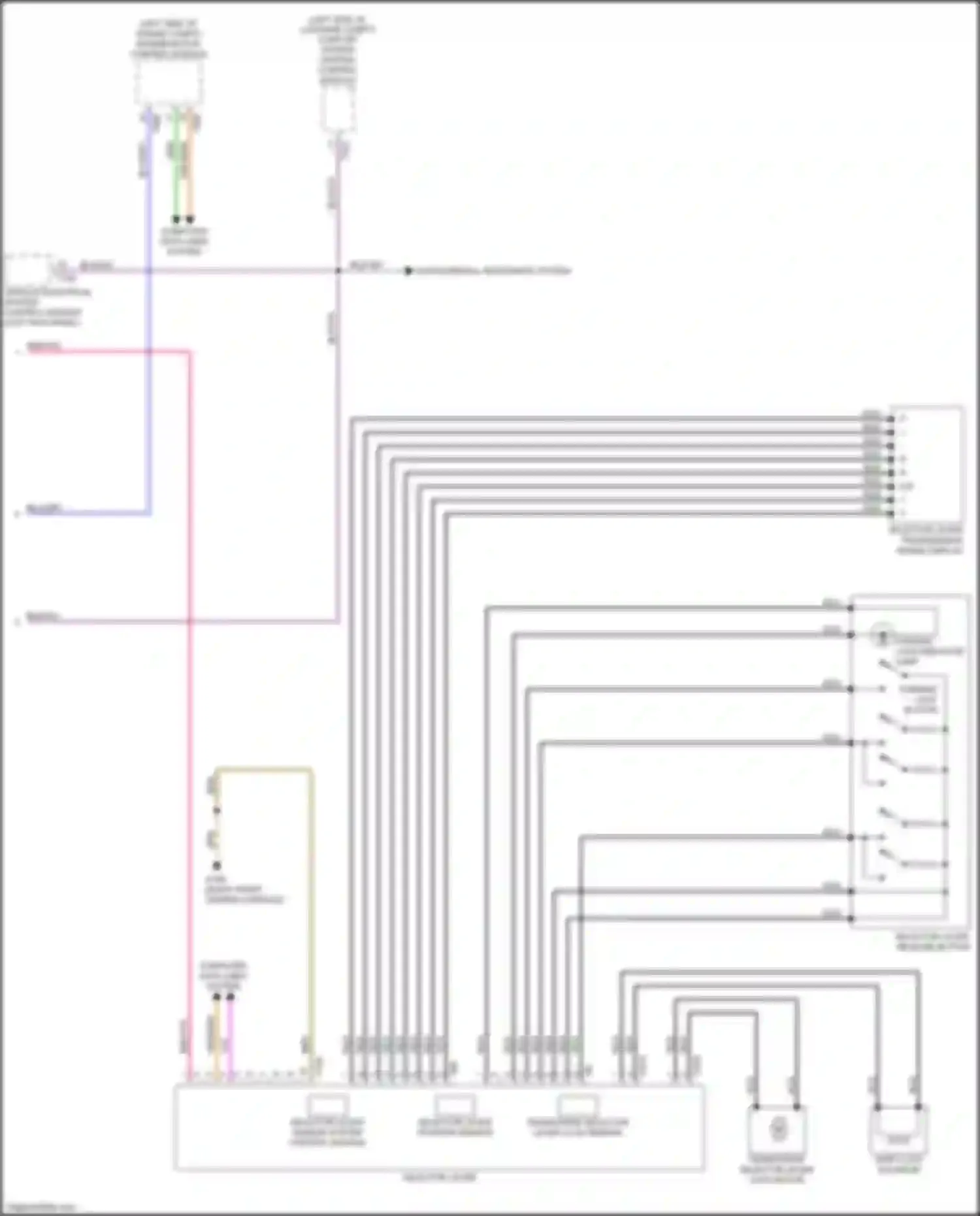 Wiring diagram engine/motor control module for Audi RS5 F5 facelift (2019-2024)