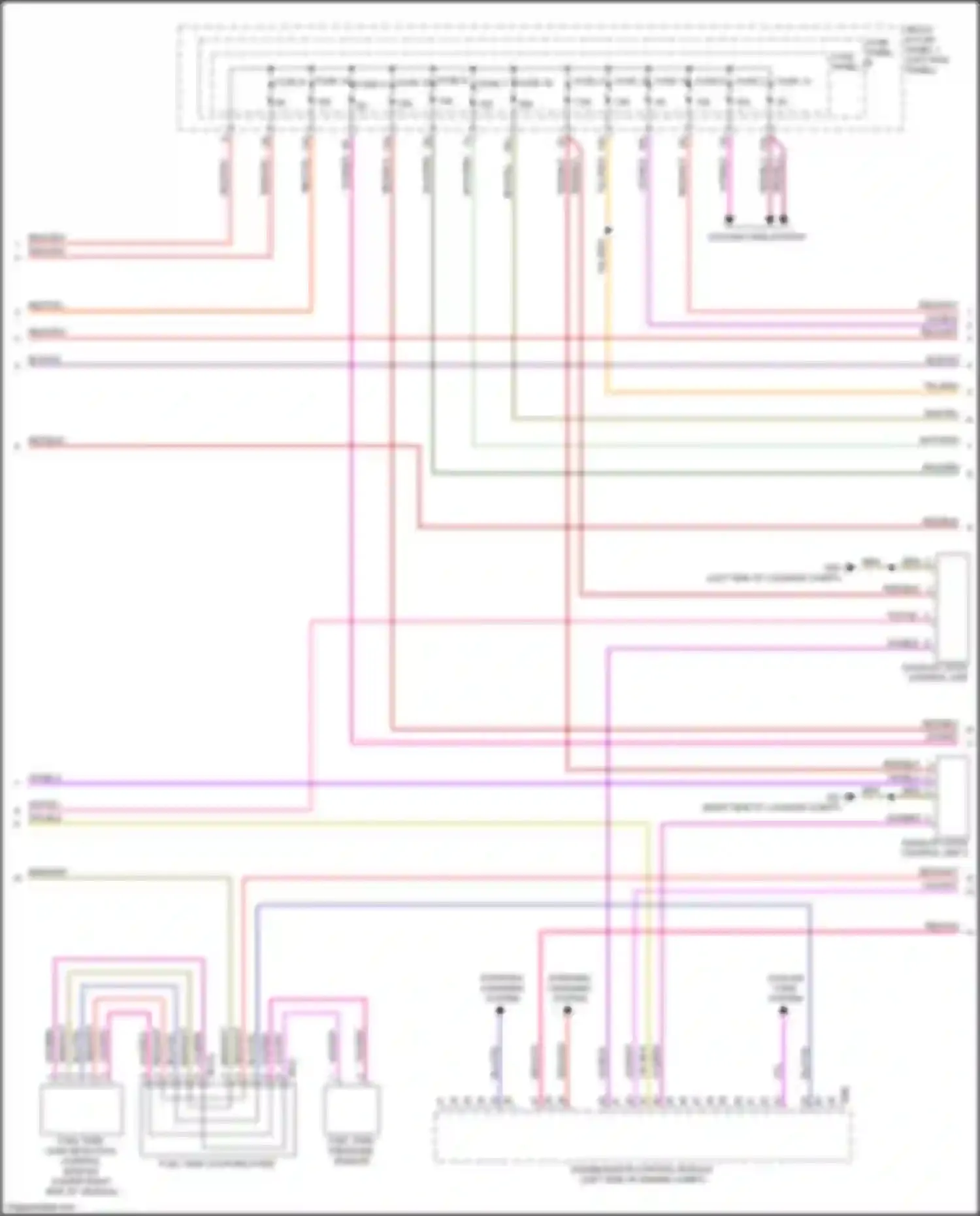 RS5 Audi F5 (2017-2019): Wiring diagram engine performance 2.9l turbo, engine controls circuit (2 of 10)