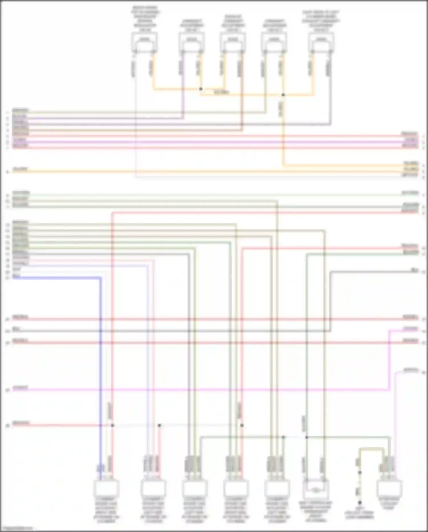 RS5 Audi F5 (2017-2019): Wiring diagram engine performance 2.9l turbo, engine controls circuit (5 of 10)