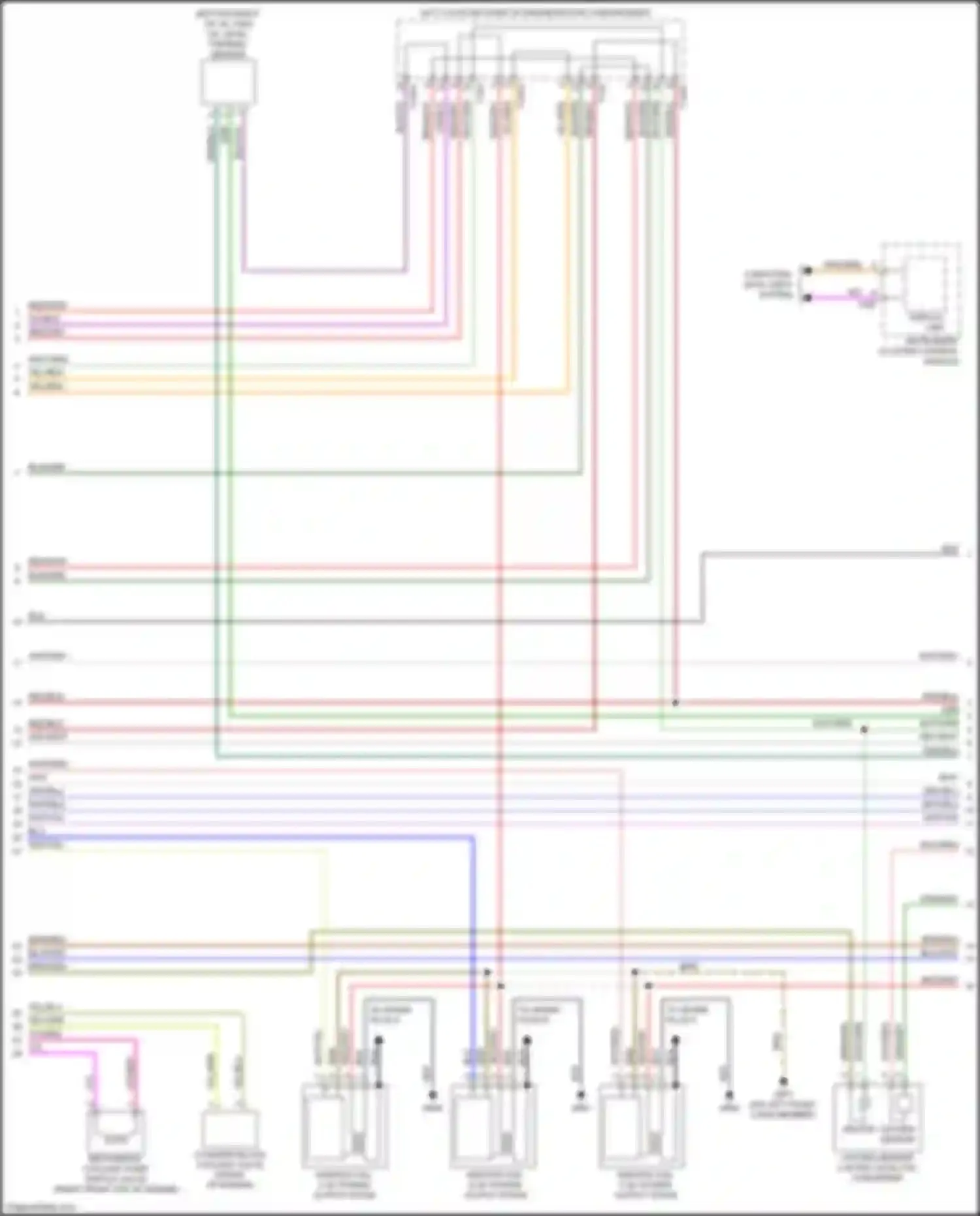 RS5 Audi F5 (2017-2019): Wiring diagram engine performance 2.9l turbo, engine controls circuit (9 of 10)