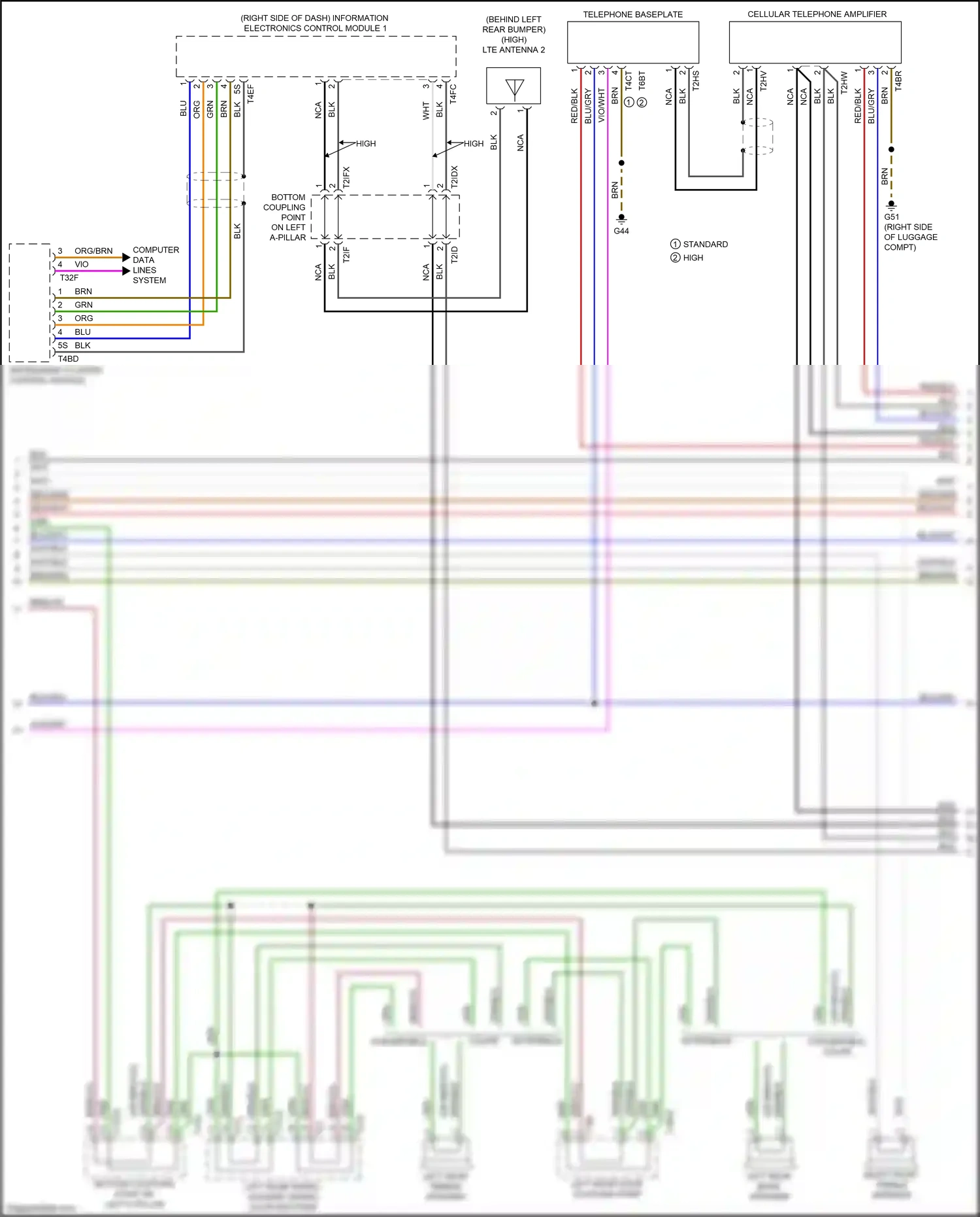 Wiring diagram blk for Audi RS5 F5 (2017-2019) (85 of 107)