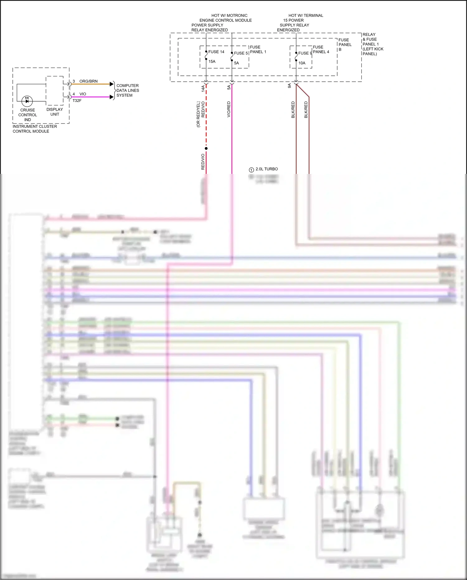 Wiring diagram cruise control ind for Audi RS5 F5 (2017-2019) (1 of 1)
