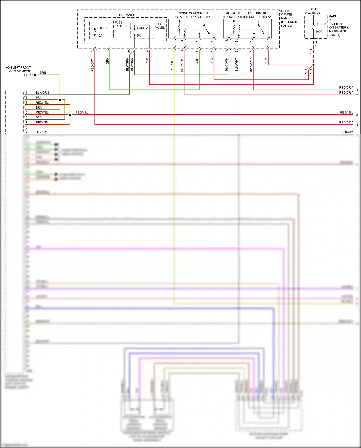 Wiring diagram grn/wht for Audi RS5 F5 (2017-2019) (19 of 19)