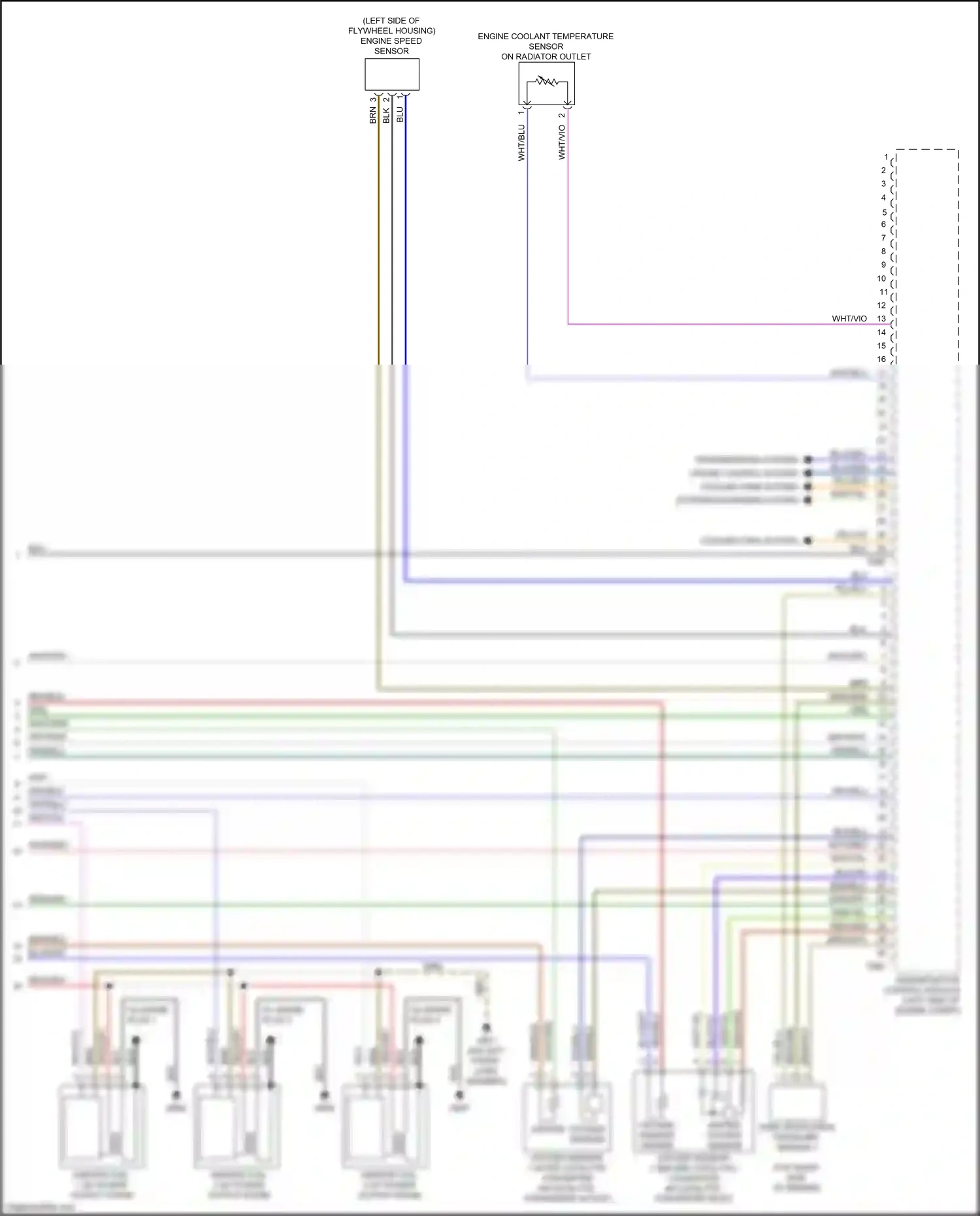 Wiring diagram heated oxygen sensor for Audi RS5 F5 (2017-2019) (1 of 2)