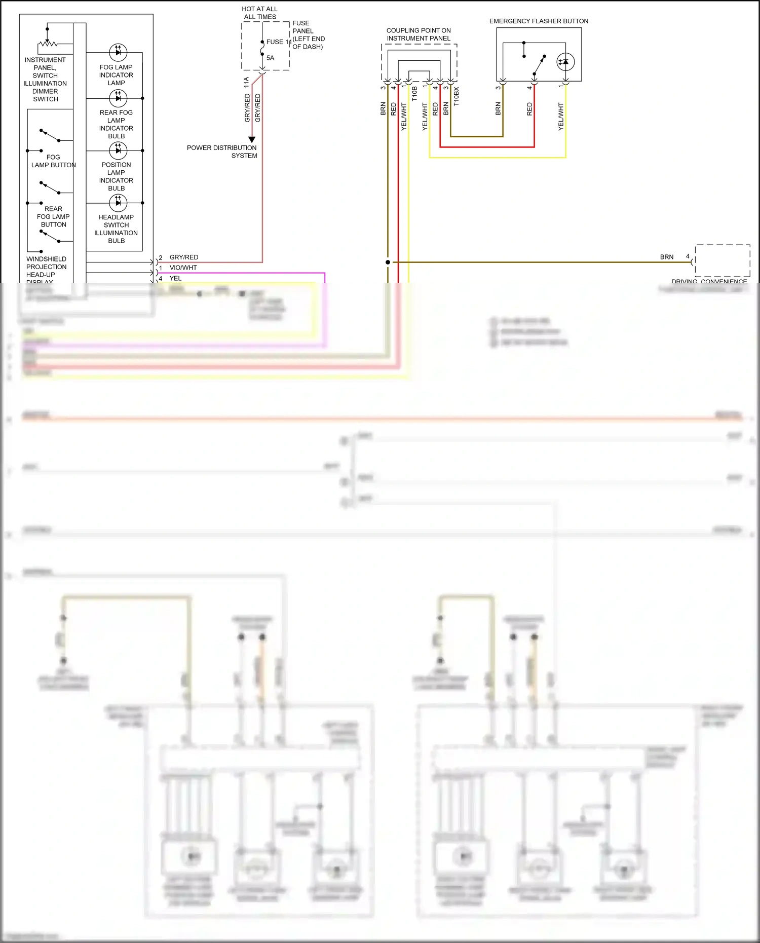 Wiring diagram right front headlamp for Audi RS5 F5 (2017-2019) (2 of 6)