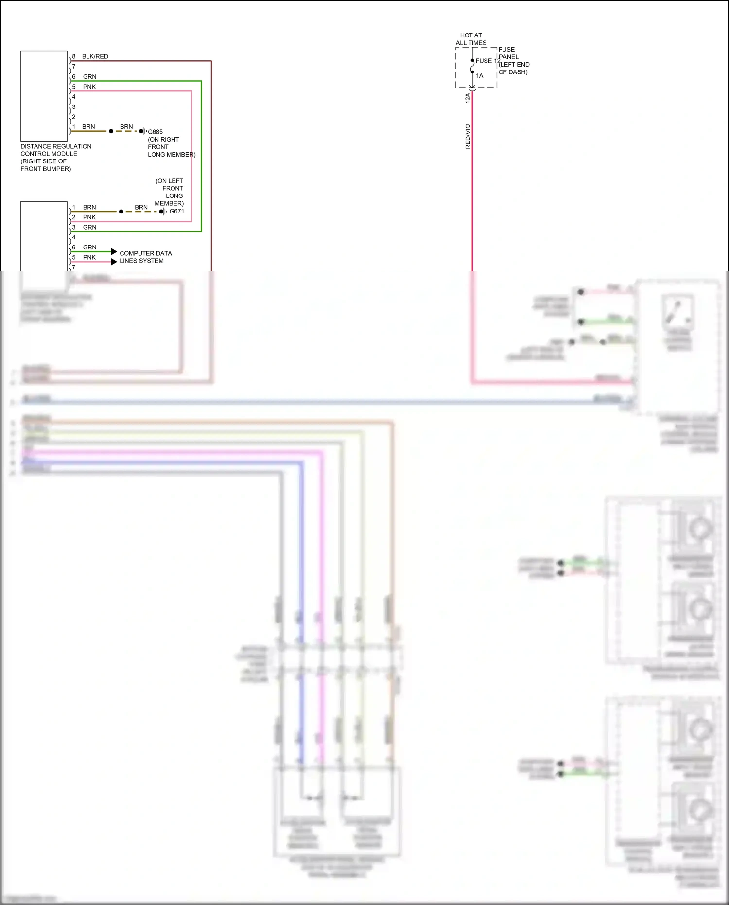 Wiring diagram steering column electronics control module for Audi RS5 F5 (2017-2019) (4 of 11)