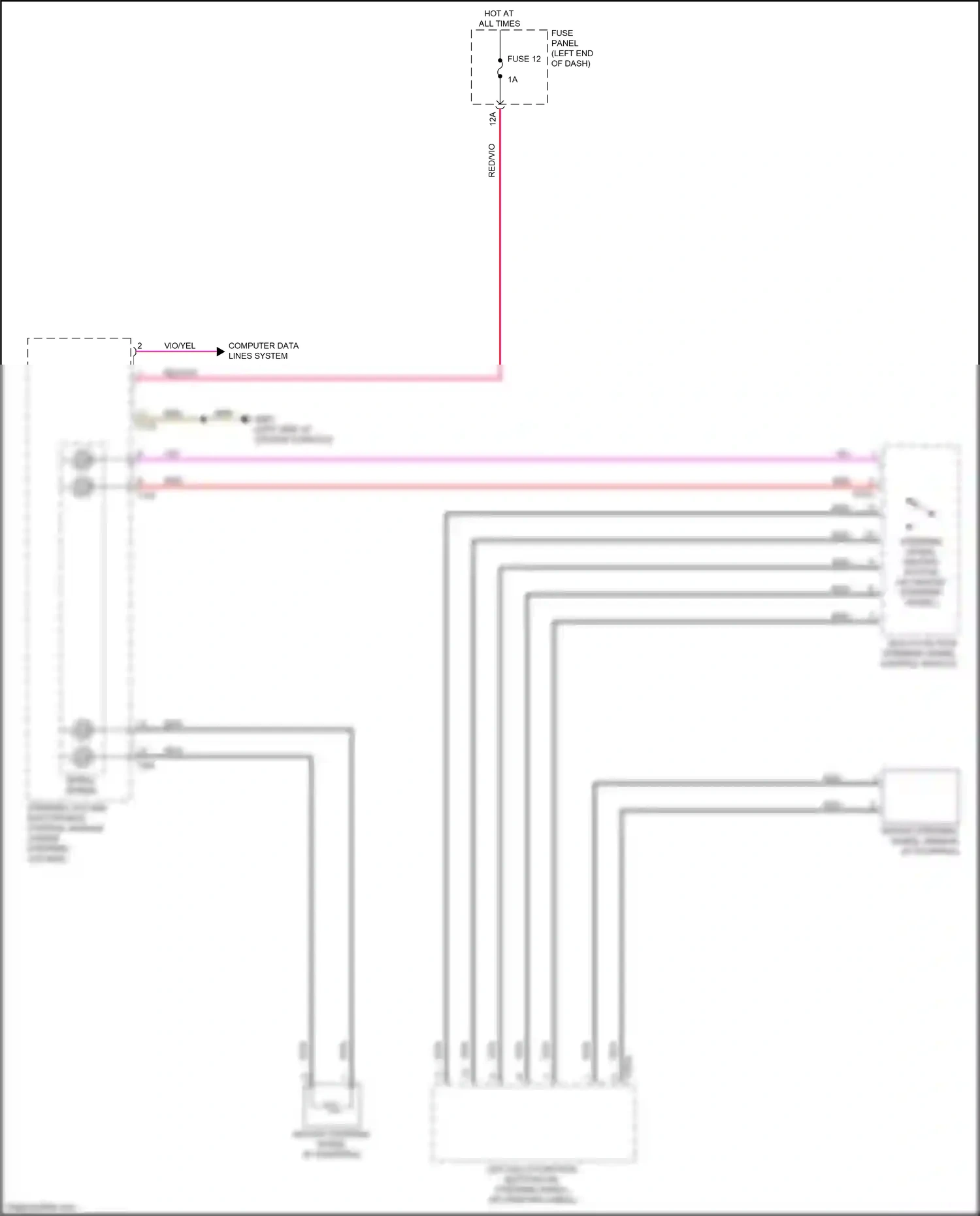 Wiring diagram steering wheel heating button for Audi RS5 F5 (2017-2019) (1 of 1)